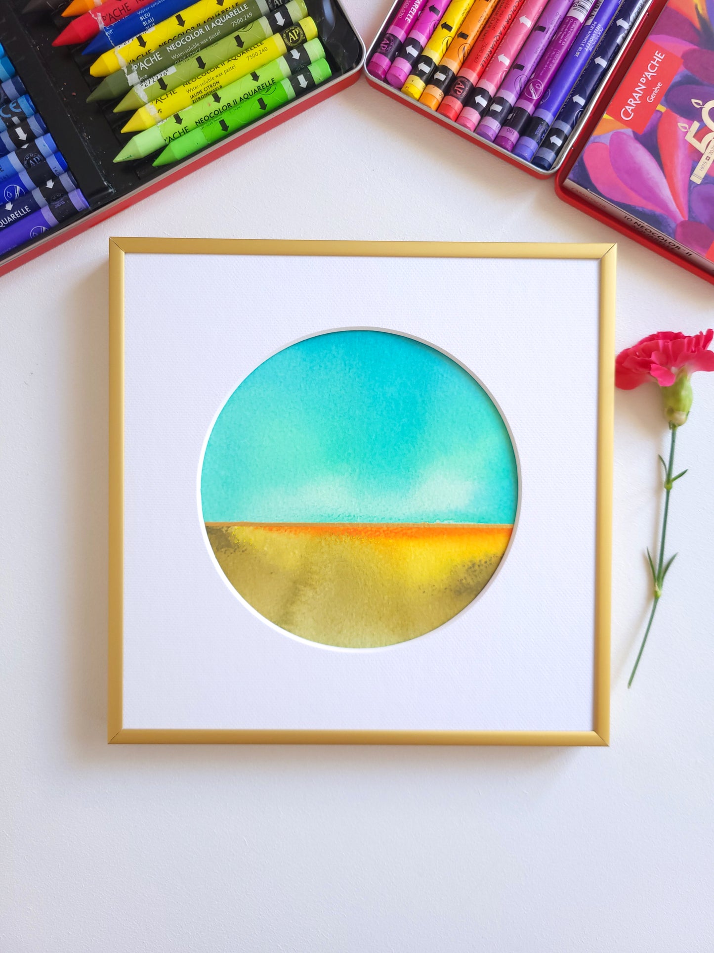 "Golden Horizon LVI" - 20 x 20 cm