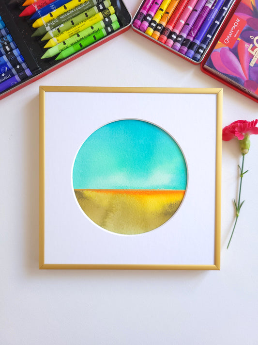 "Golden Horizon LVI" - 20 x 20 cm