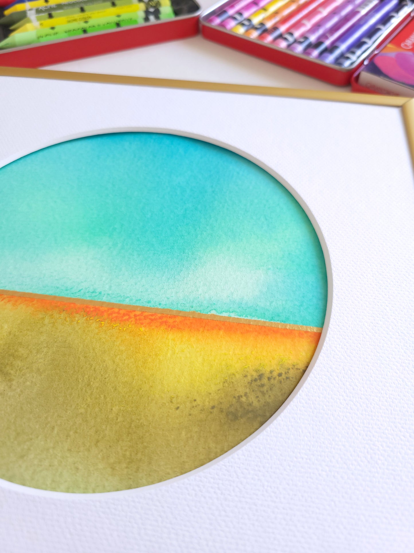"Golden Horizon LVI" - 20 x 20 cm
