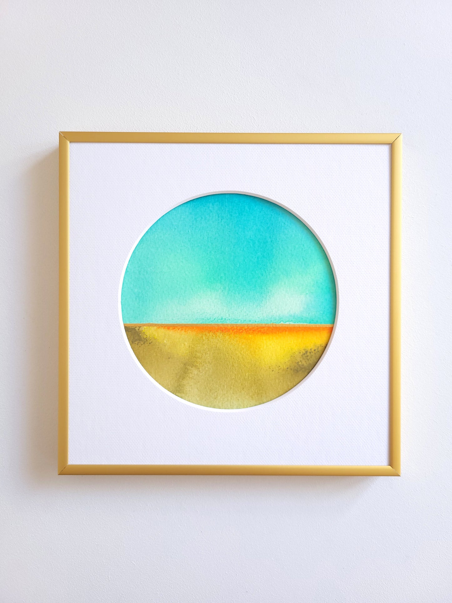 "Golden Horizon LVI" - 20 x 20 cm