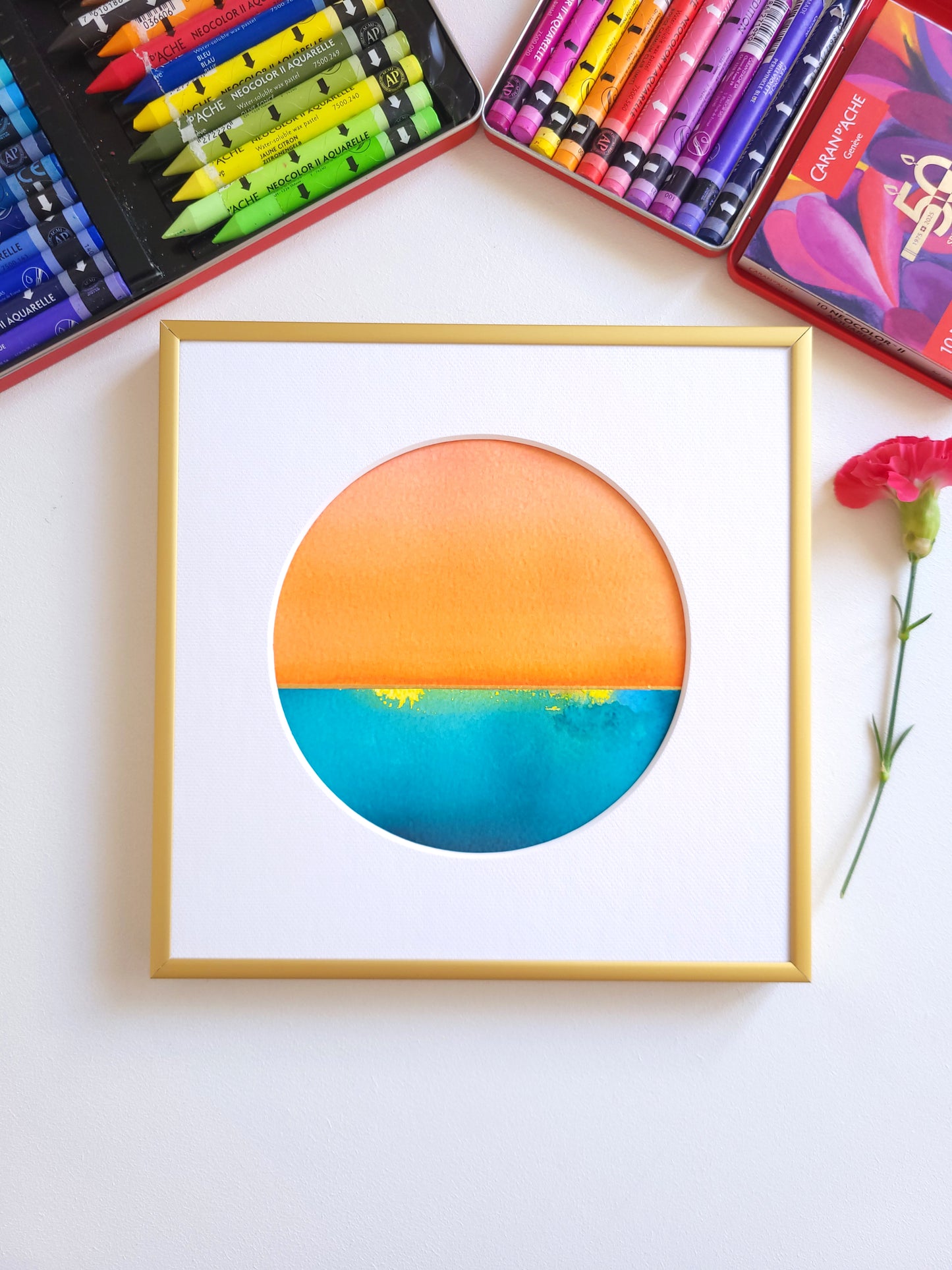 "Golden Horizon LVII" - 20 x 20 cm