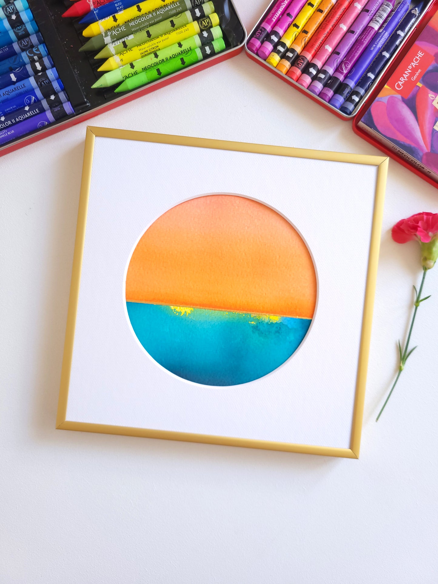 "Golden Horizon LVII" - 20 x 20 cm