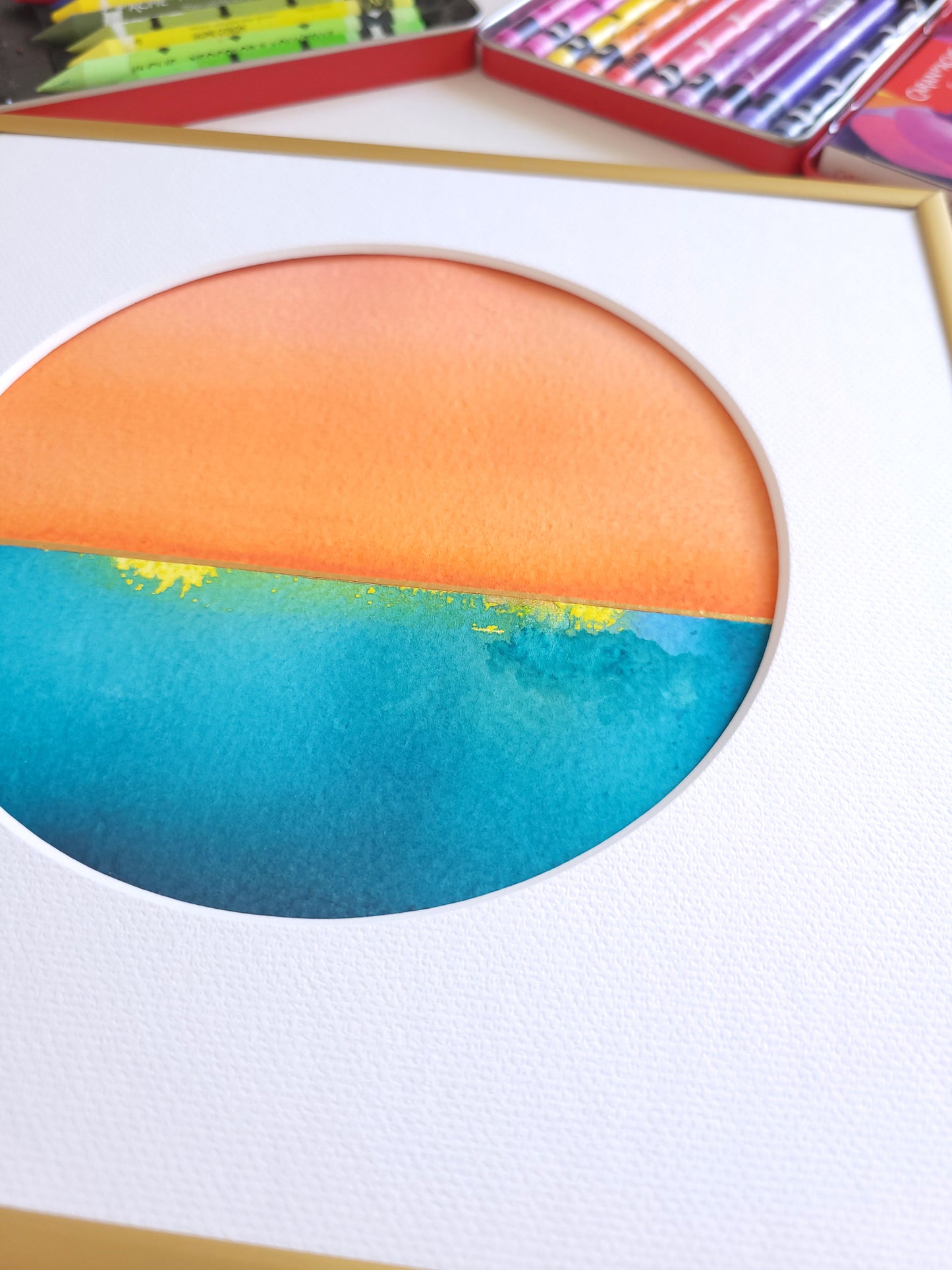 "Golden Horizon LVII" - 20 x 20 cm