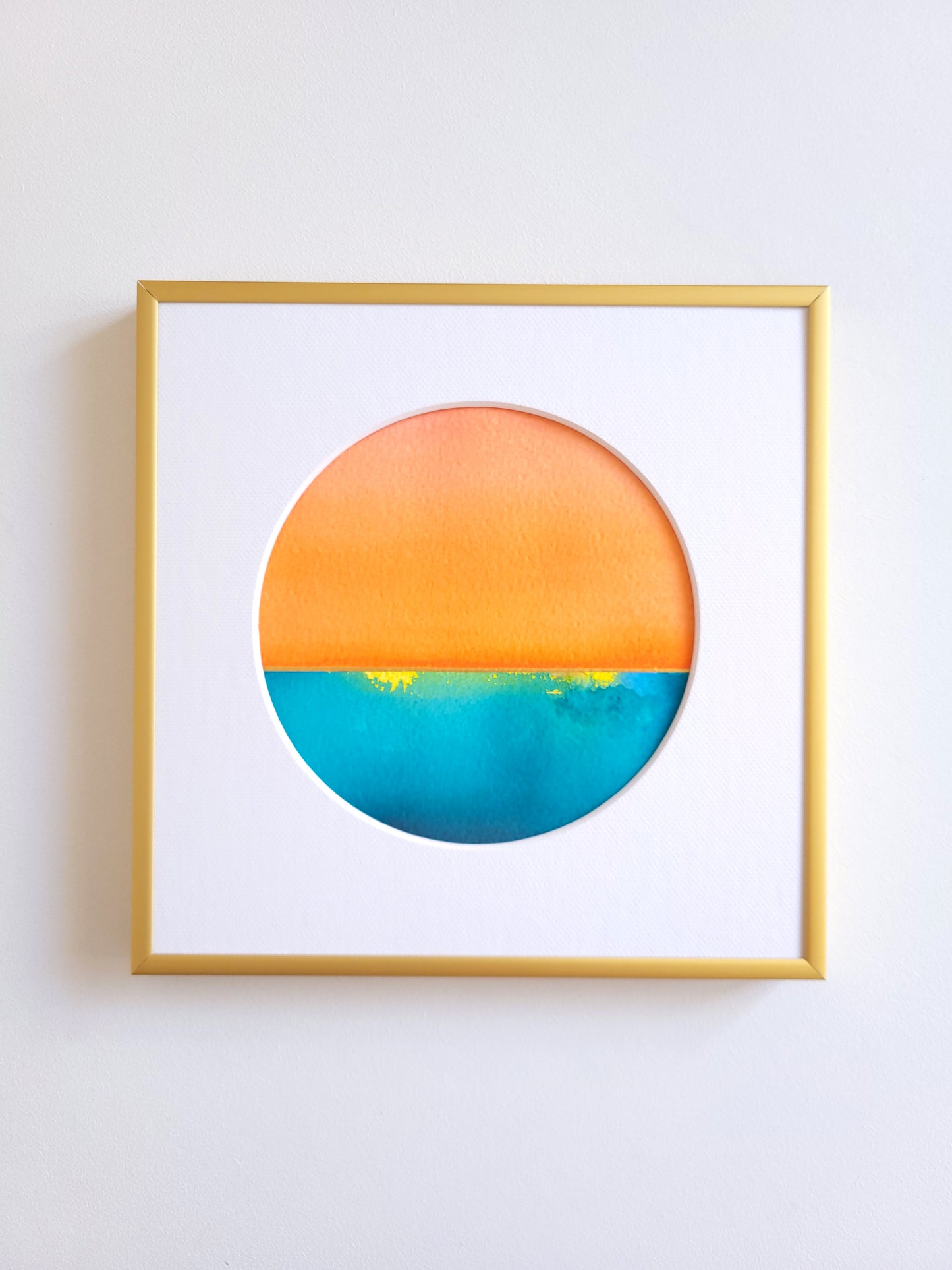 "Golden Horizon LVII" - 20 x 20 cm