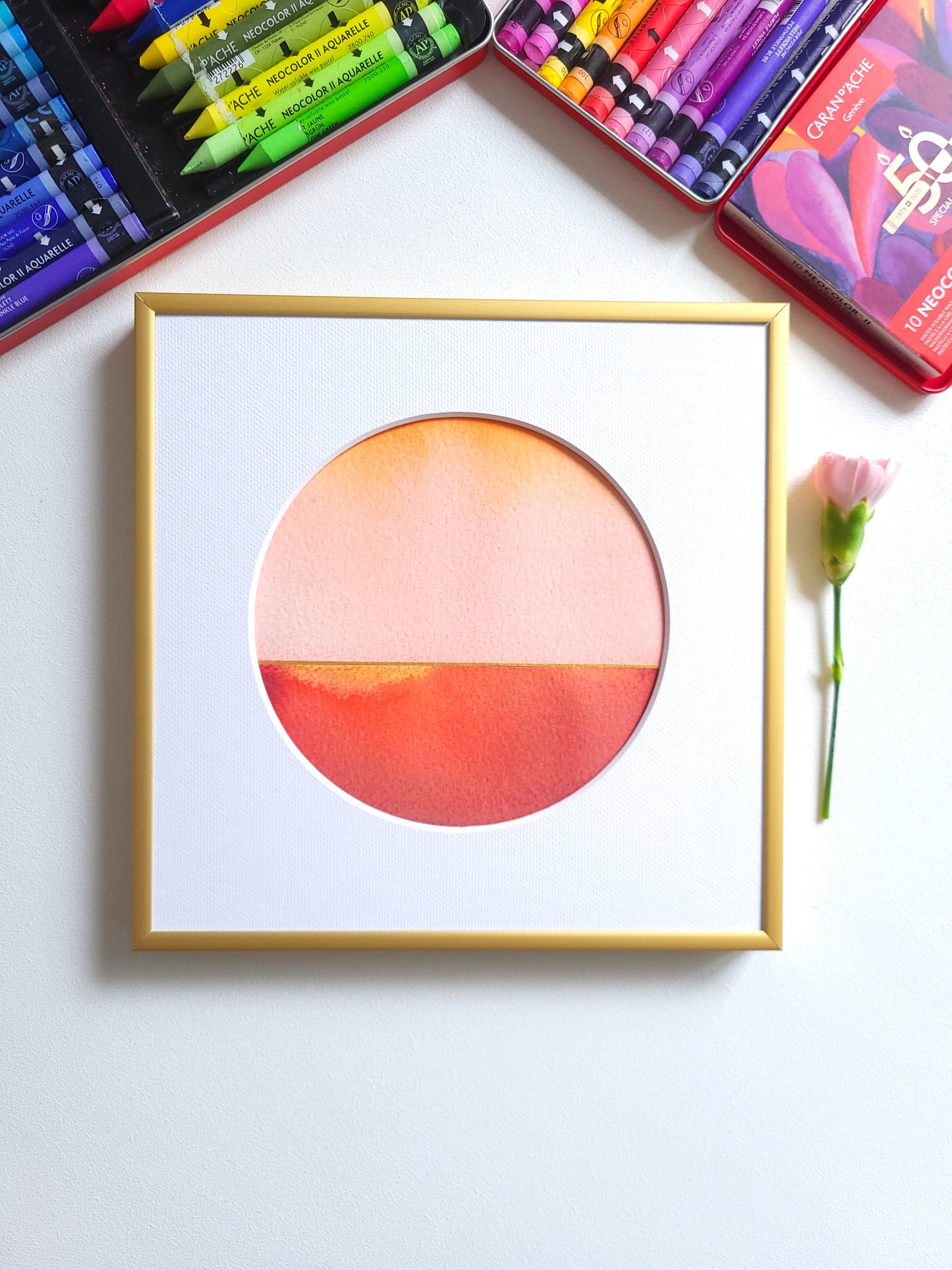 "Golden Horizon LVIII" - 20 x 20 cm