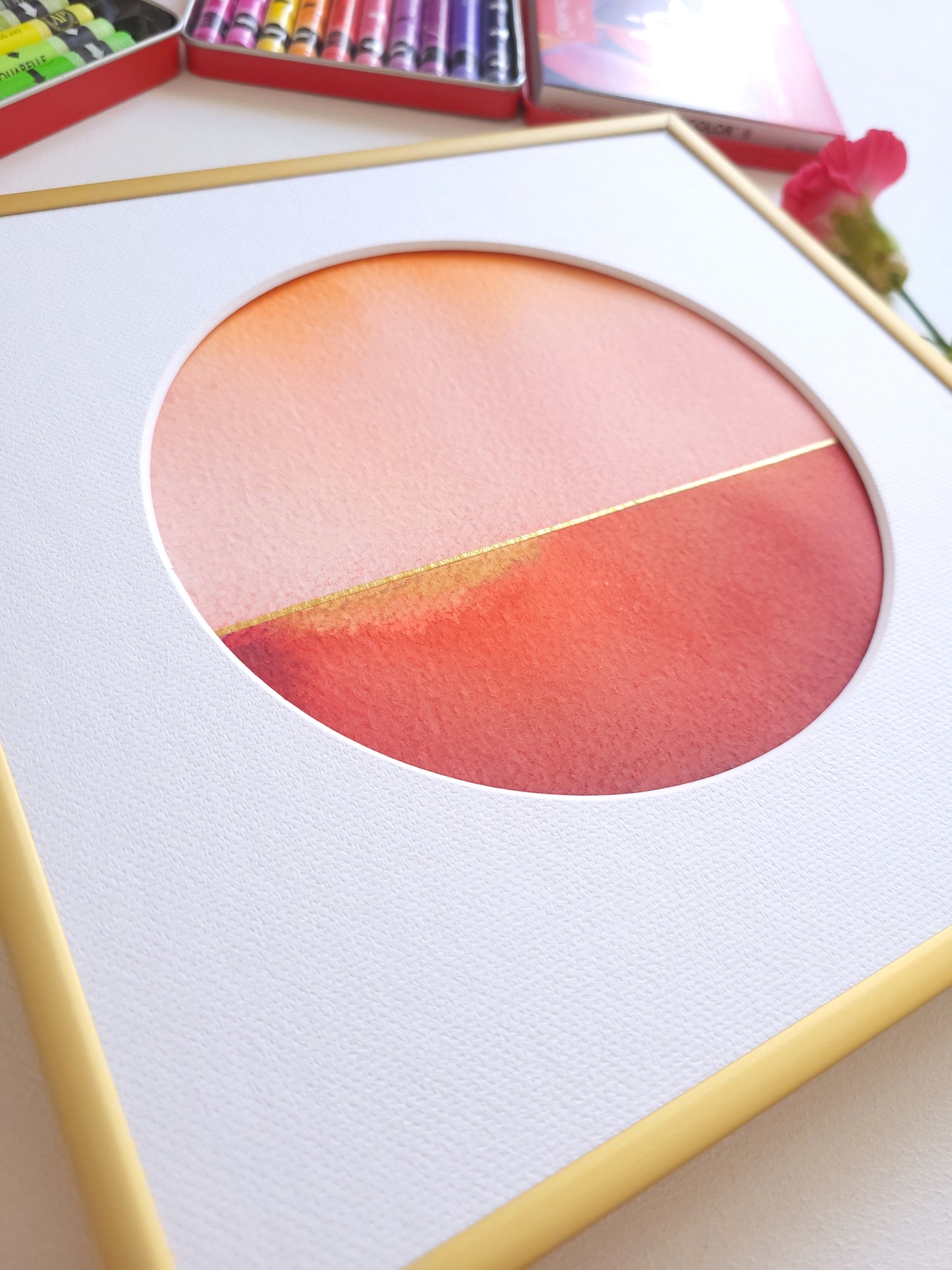 "Golden Horizon LVIII" - 20 x 20 cm