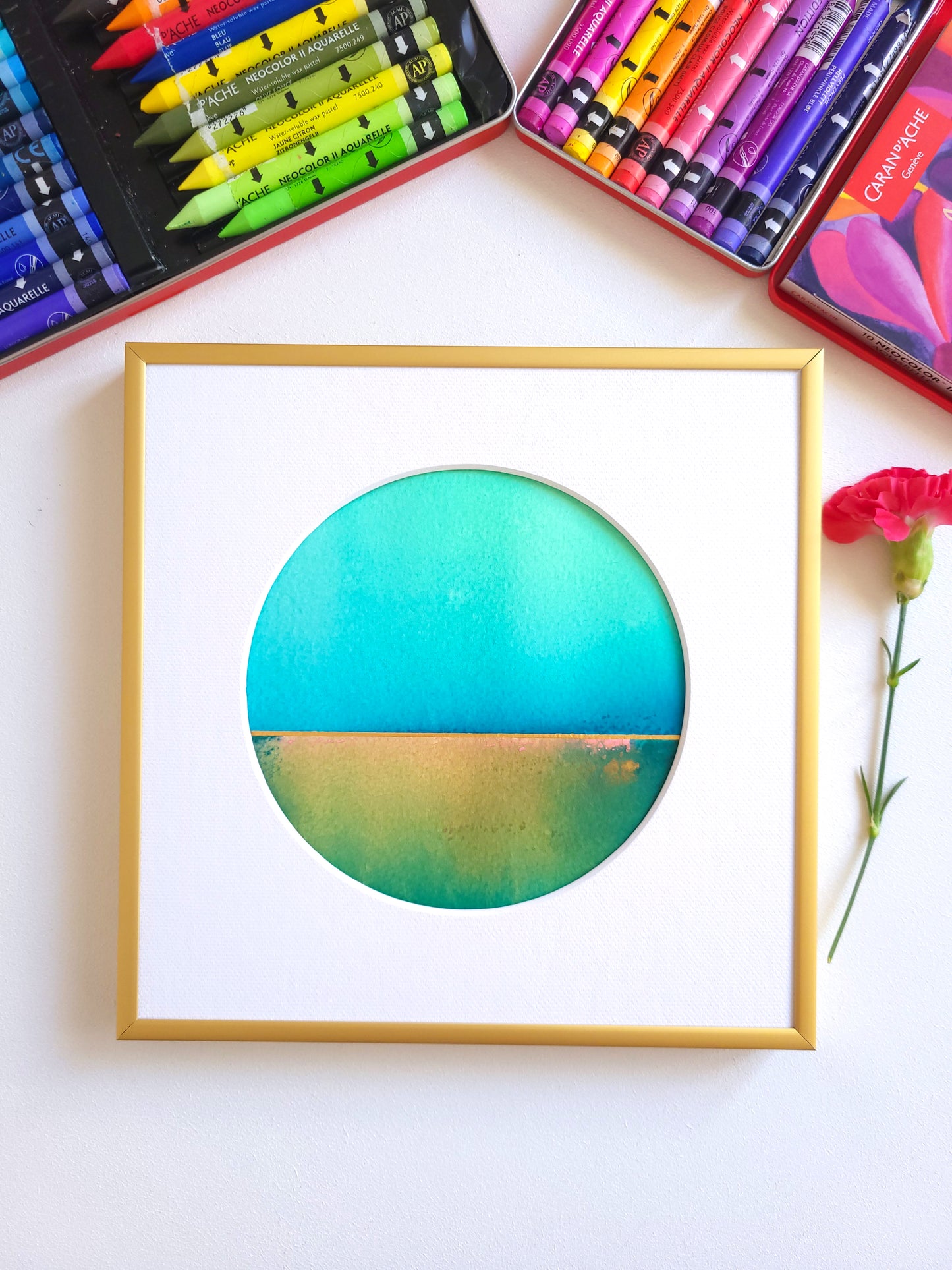 "Golden Horizon LIX" - 20 x 20 cm