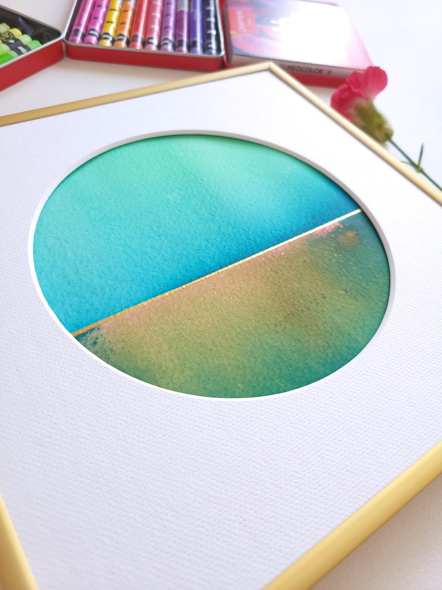 "Golden Horizon LIX" - 20 x 20 cm