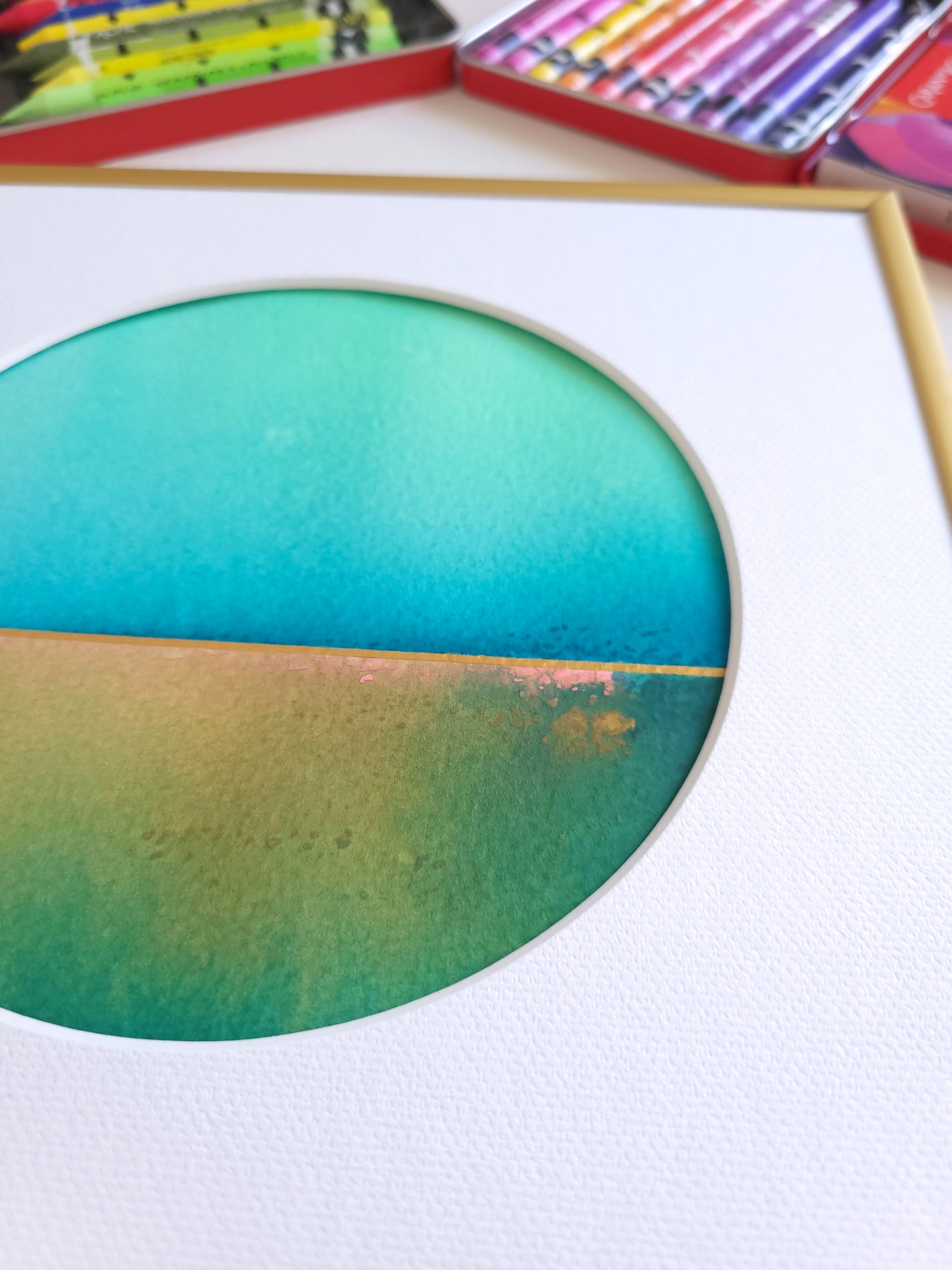 "Golden Horizon LIX" - 20 x 20 cm
