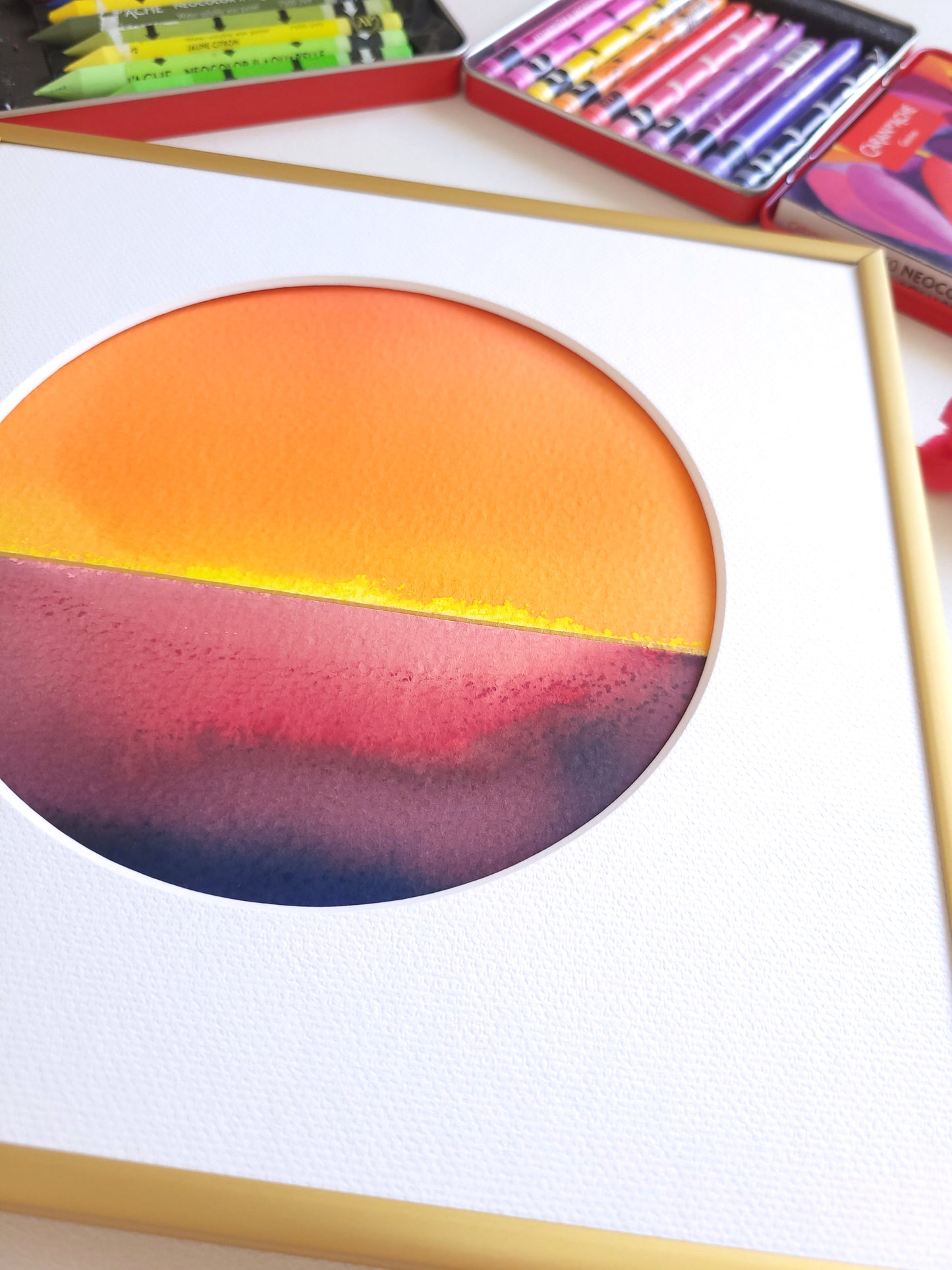 "Golden Horizon LX" - 20 x 20 cm
