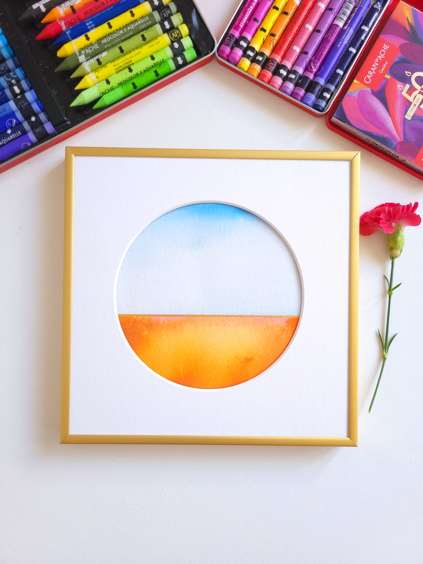 "Golden Horizon LXI" - 20 x 20 cm