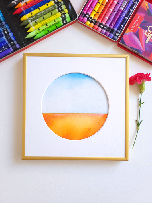 "Golden Horizon LXI" - 20 x 20 cm