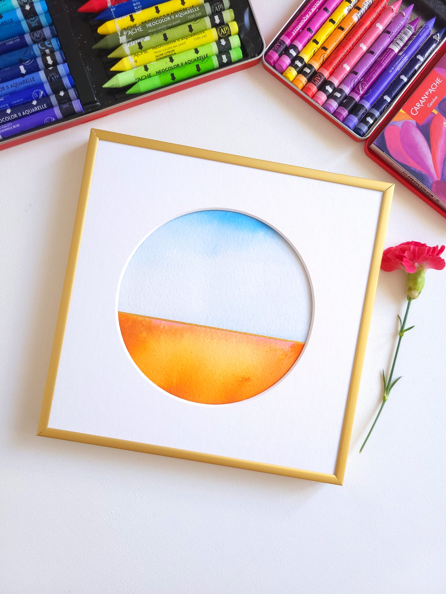 "Golden Horizon LXI" - 20 x 20 cm