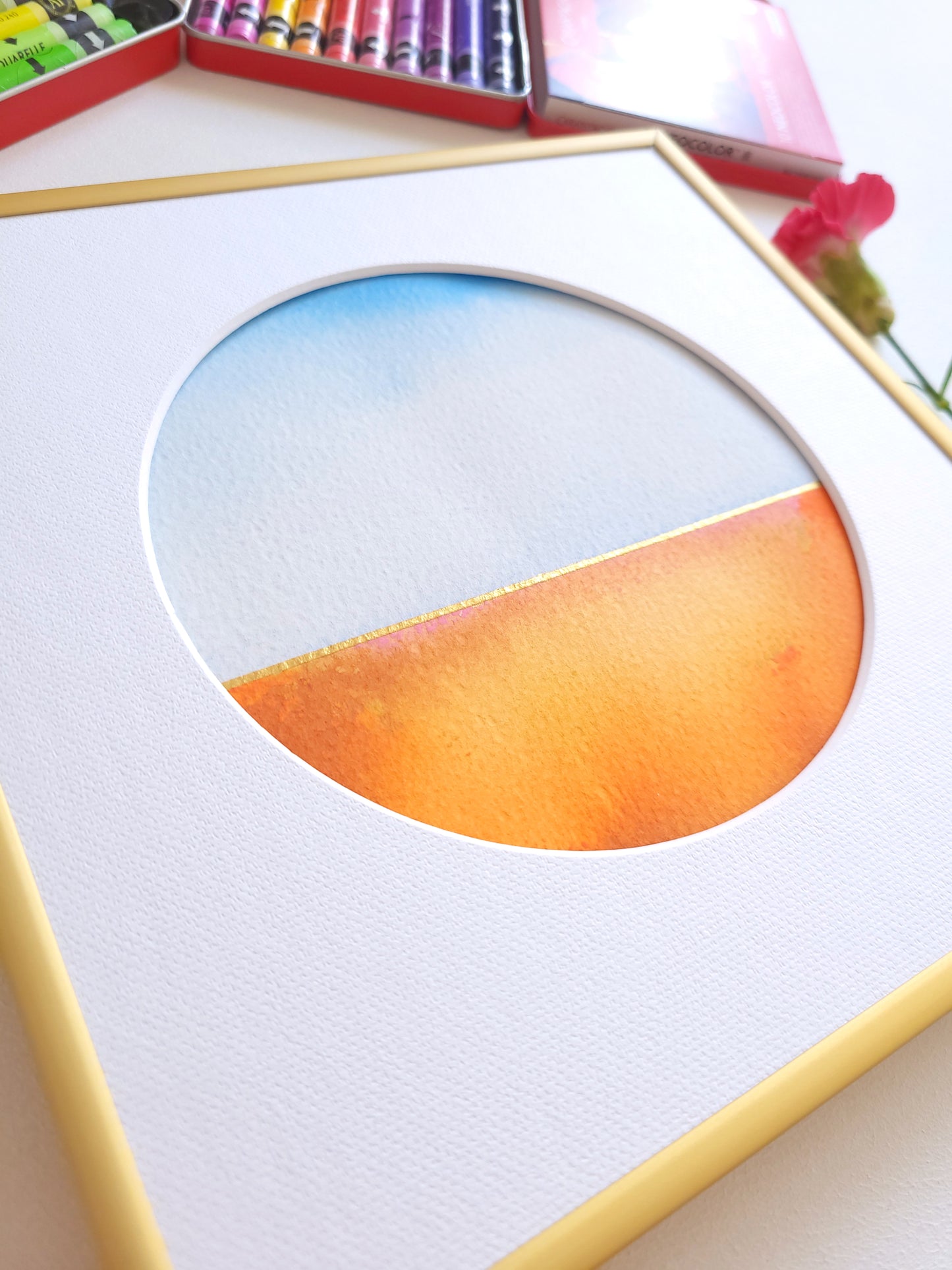 "Golden Horizon LXI" - 20 x 20 cm