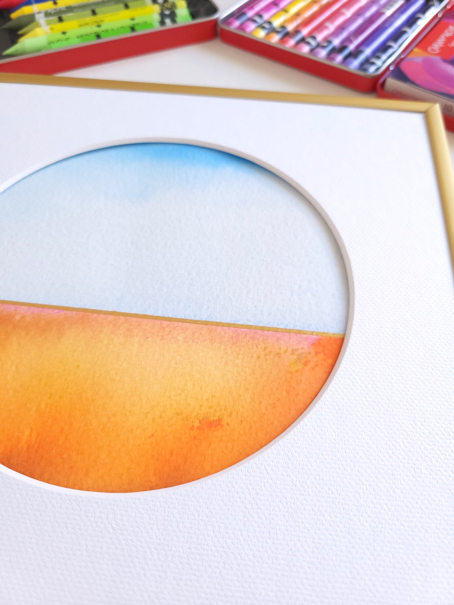 "Golden Horizon LXI" - 20 x 20 cm