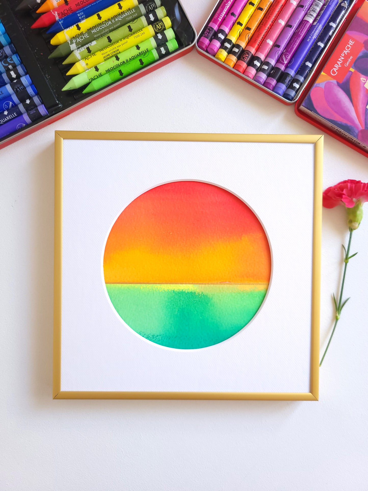 "Golden Horizon LXII" - 20 x 20 cm