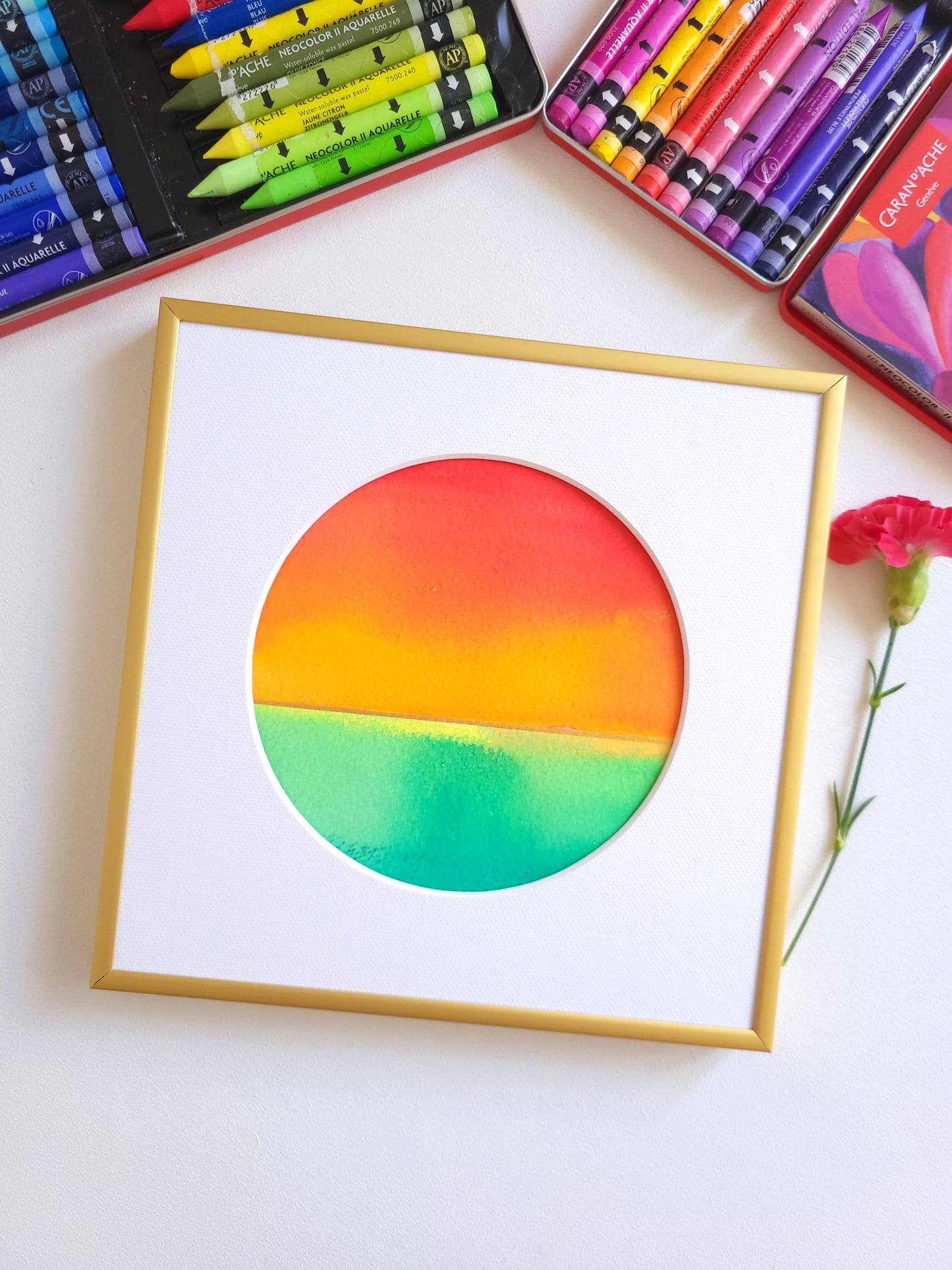 "Golden Horizon LXII" - 20 x 20 cm