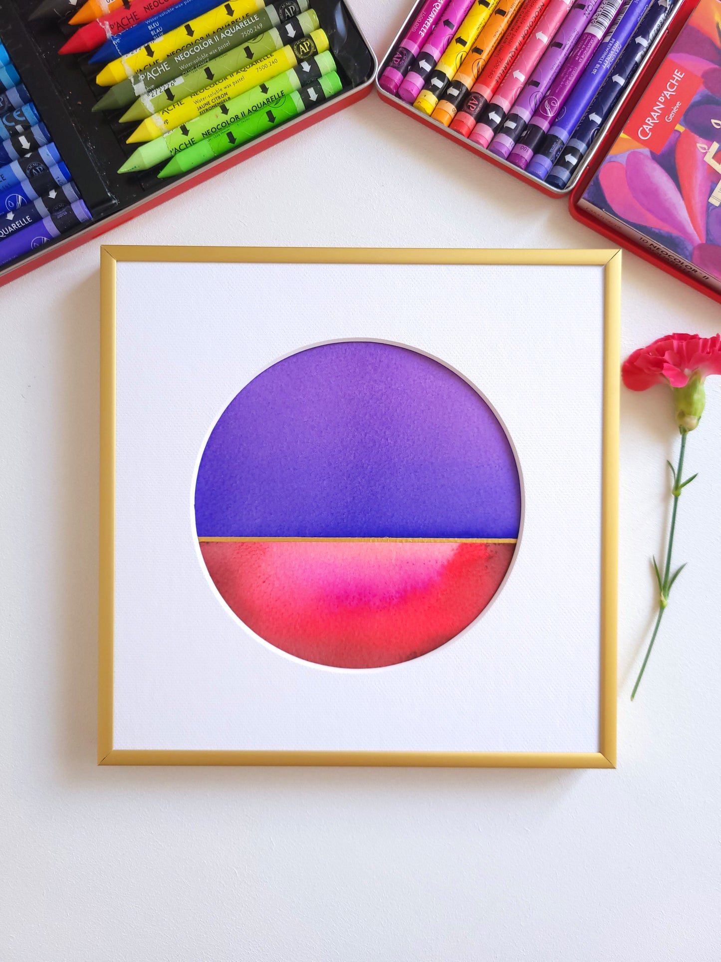 "Golden Horizon LXV" - 20 x 20 cm
