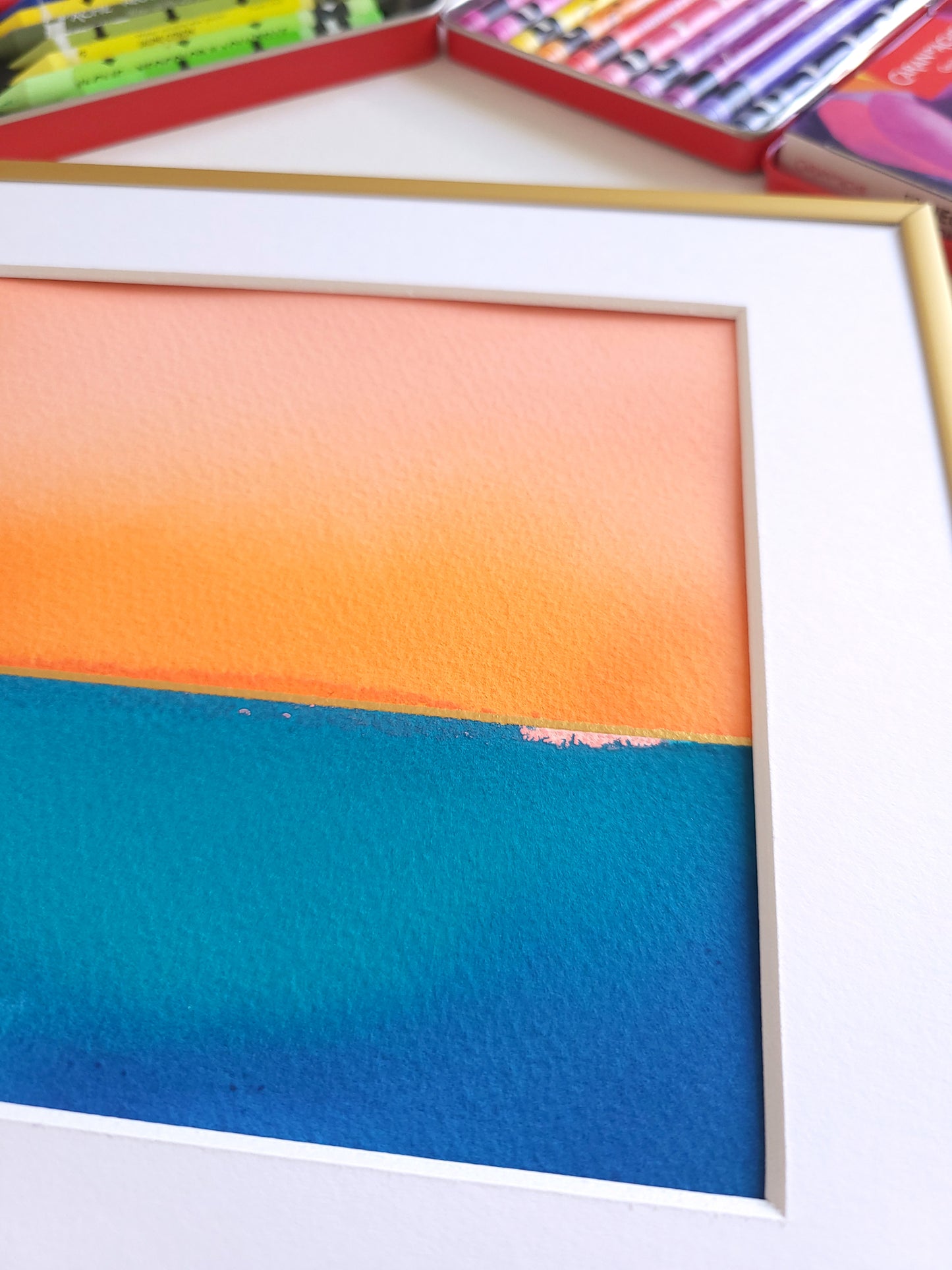 "Golden Horizon" ( 4/2026 ) - 20 x 20 cm