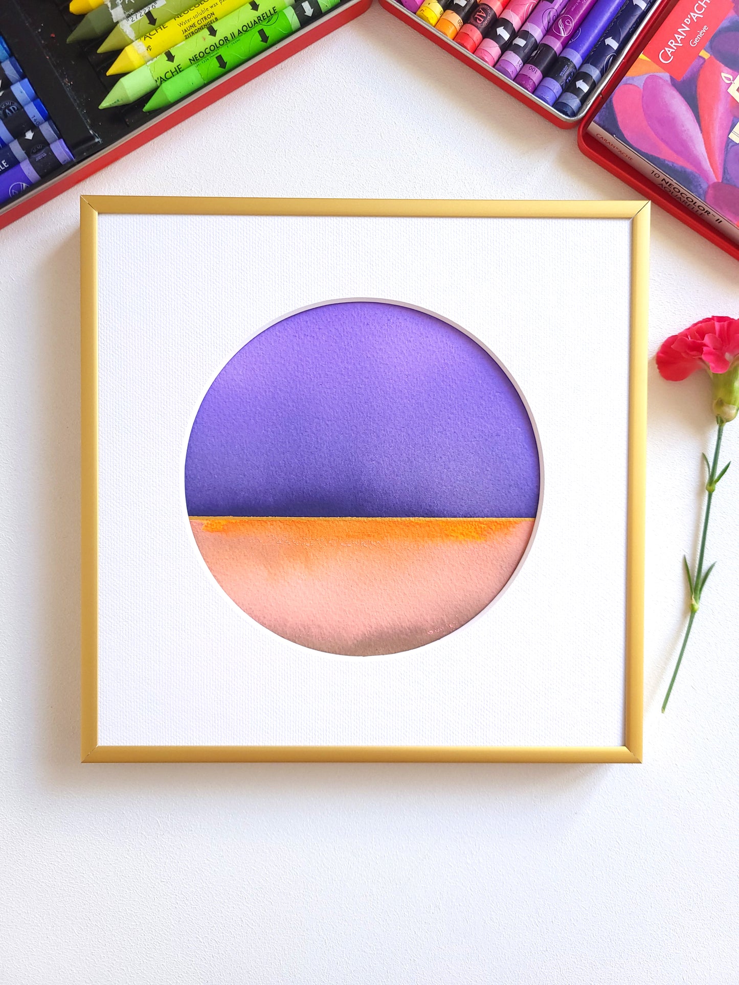 "Golden Horizon" ( 5/2026 ) - 20 x 20 cm