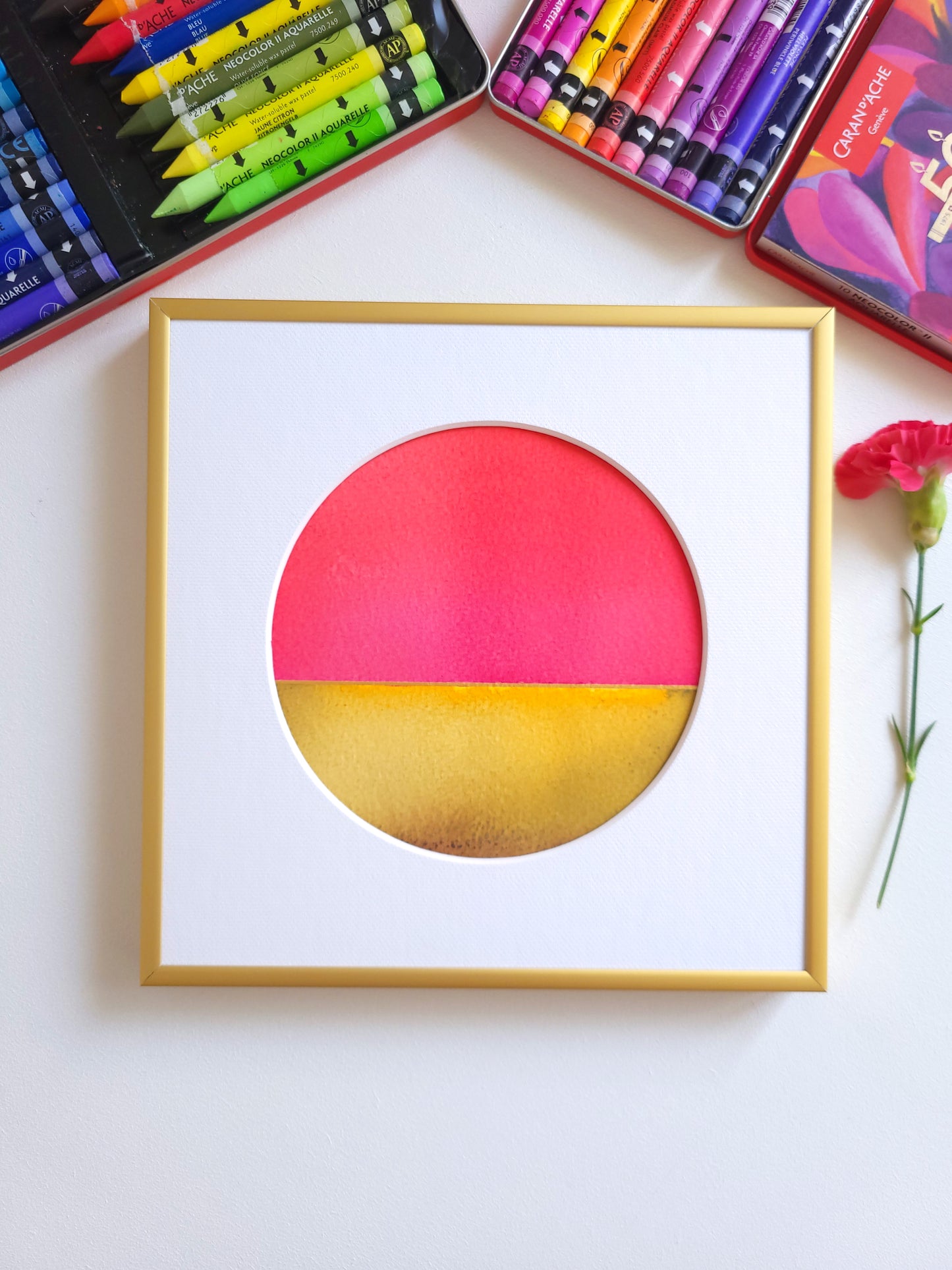"Golden Horizon LXVI" - 20 x 20 cm