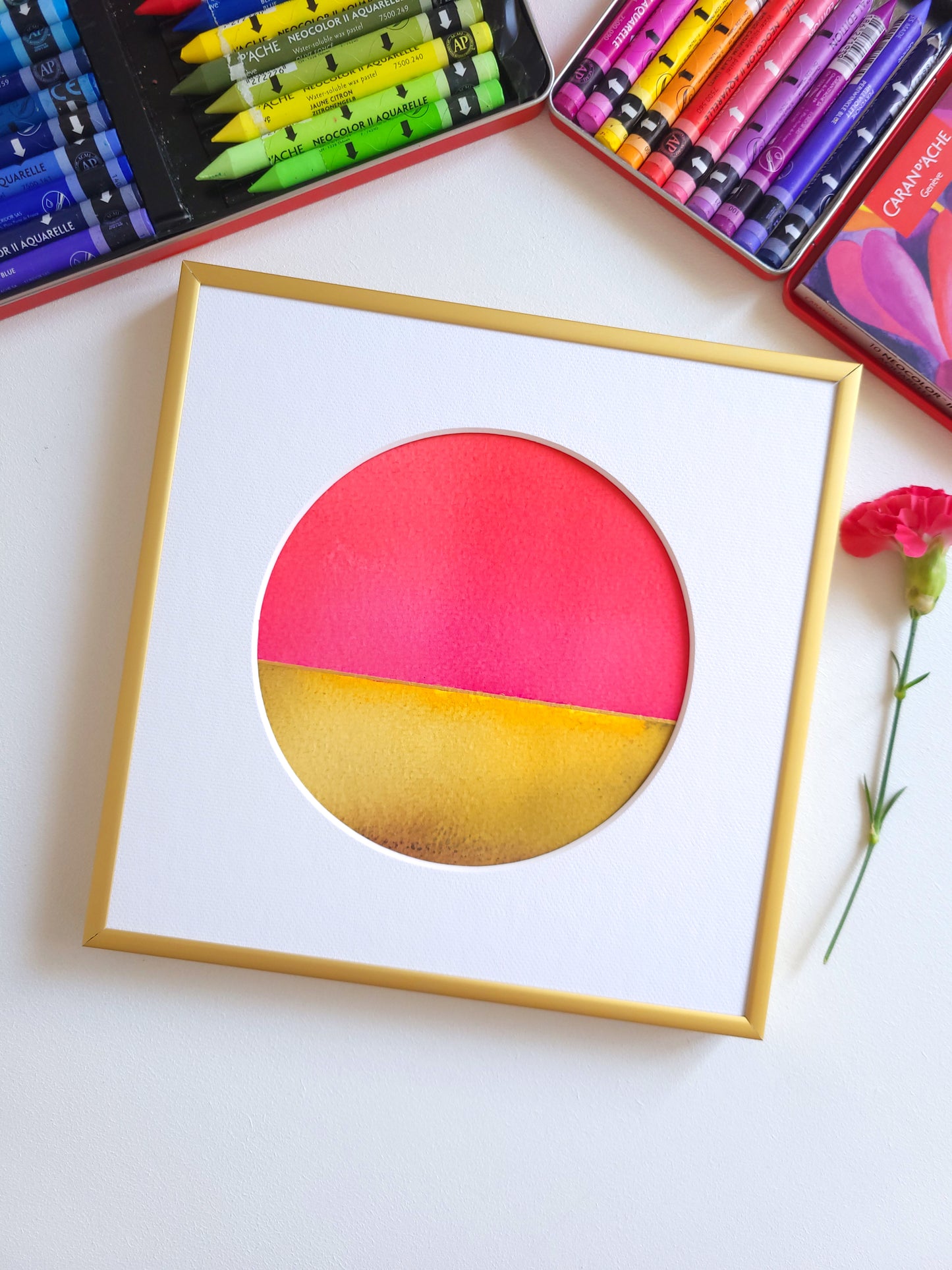 "Golden Horizon LXVI" - 20 x 20 cm
