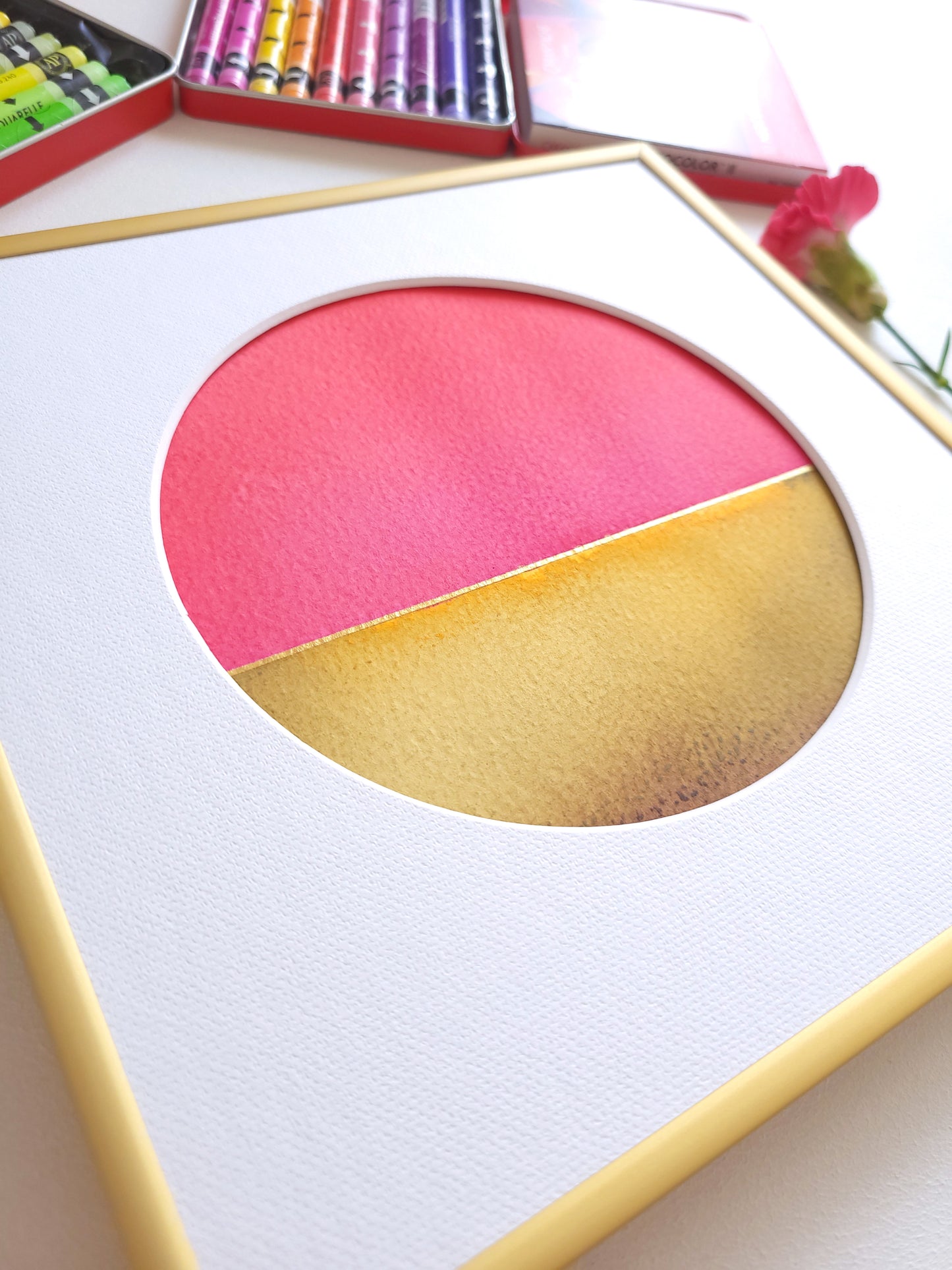 "Golden Horizon LXVI" - 20 x 20 cm