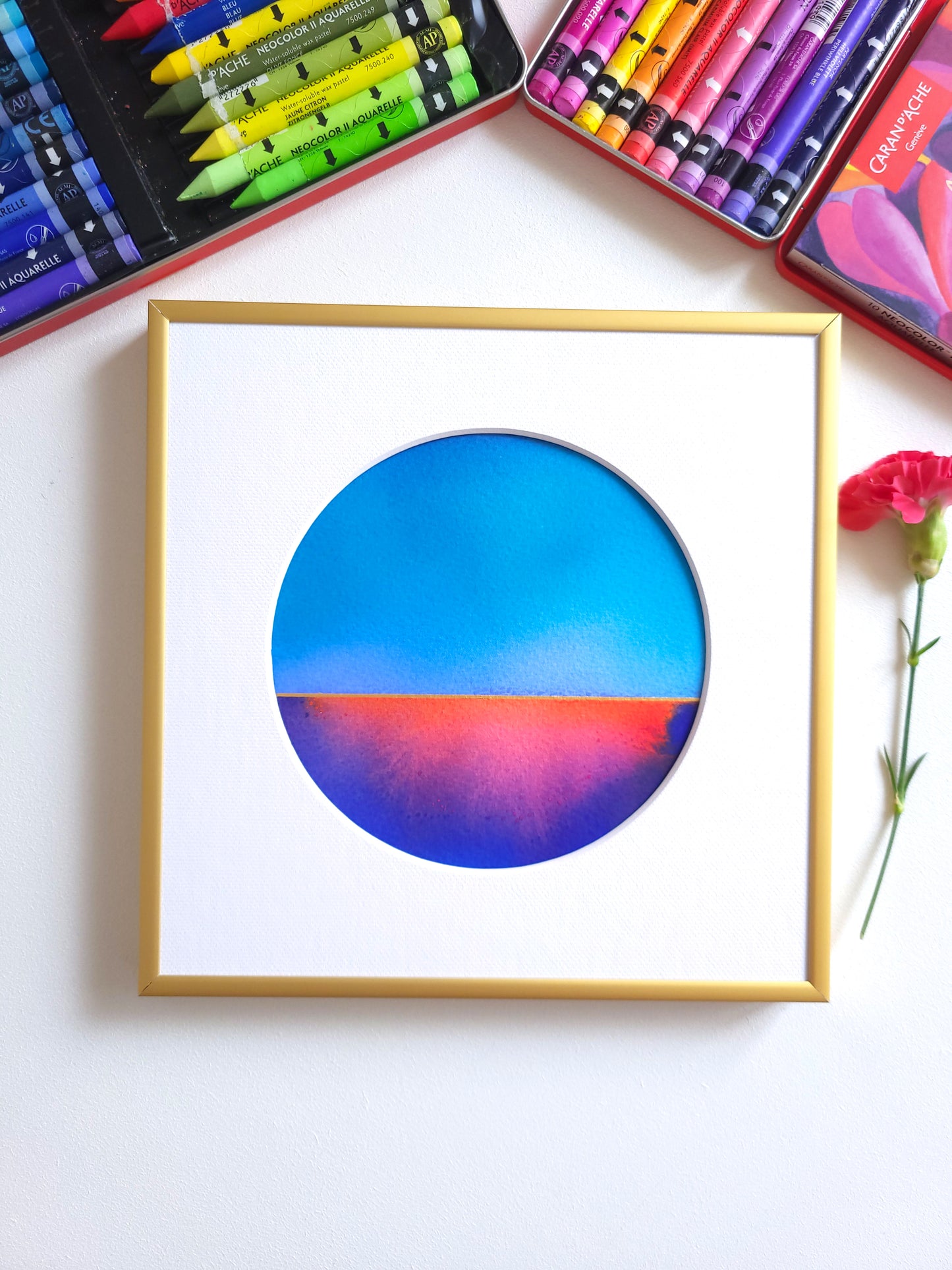 "Golden Horizon LXVIII" - 20 x 20 cm