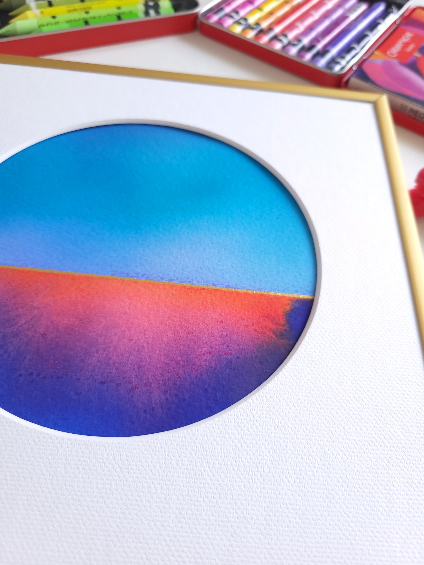 "Golden Horizon LXVIII" - 20 x 20 cm