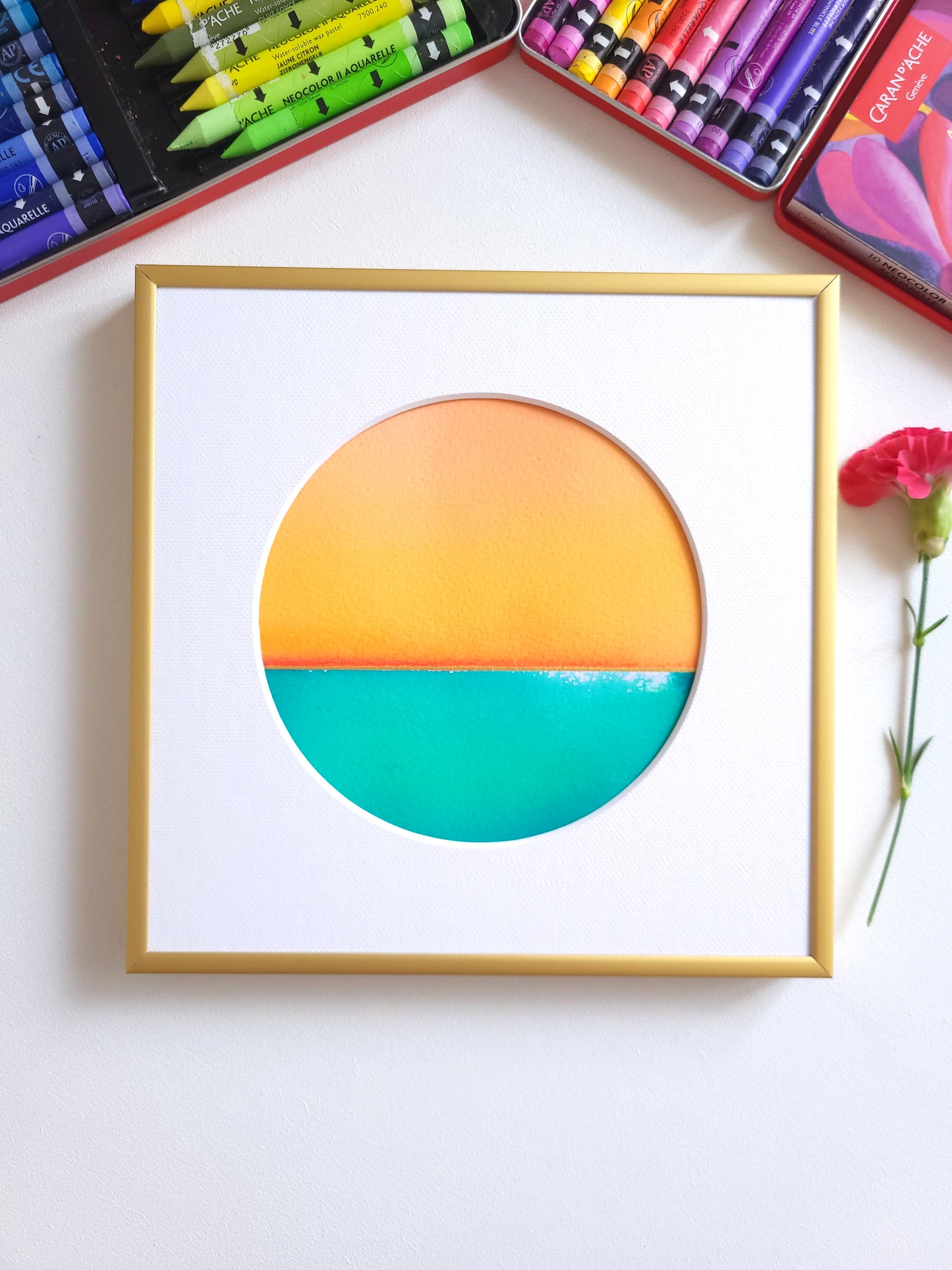 "Golden Horizon LXIX" - 20 x 20 cm