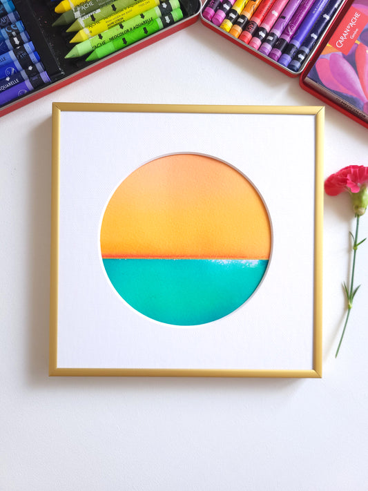 "Golden Horizon LXIX" - 20 x 20 cm