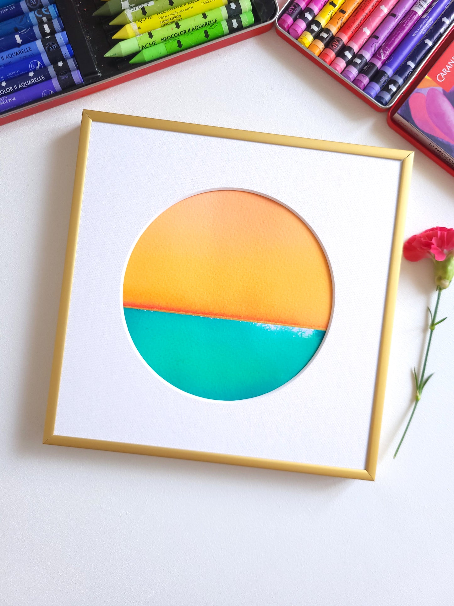 "Golden Horizon LXIX" - 20 x 20 cm