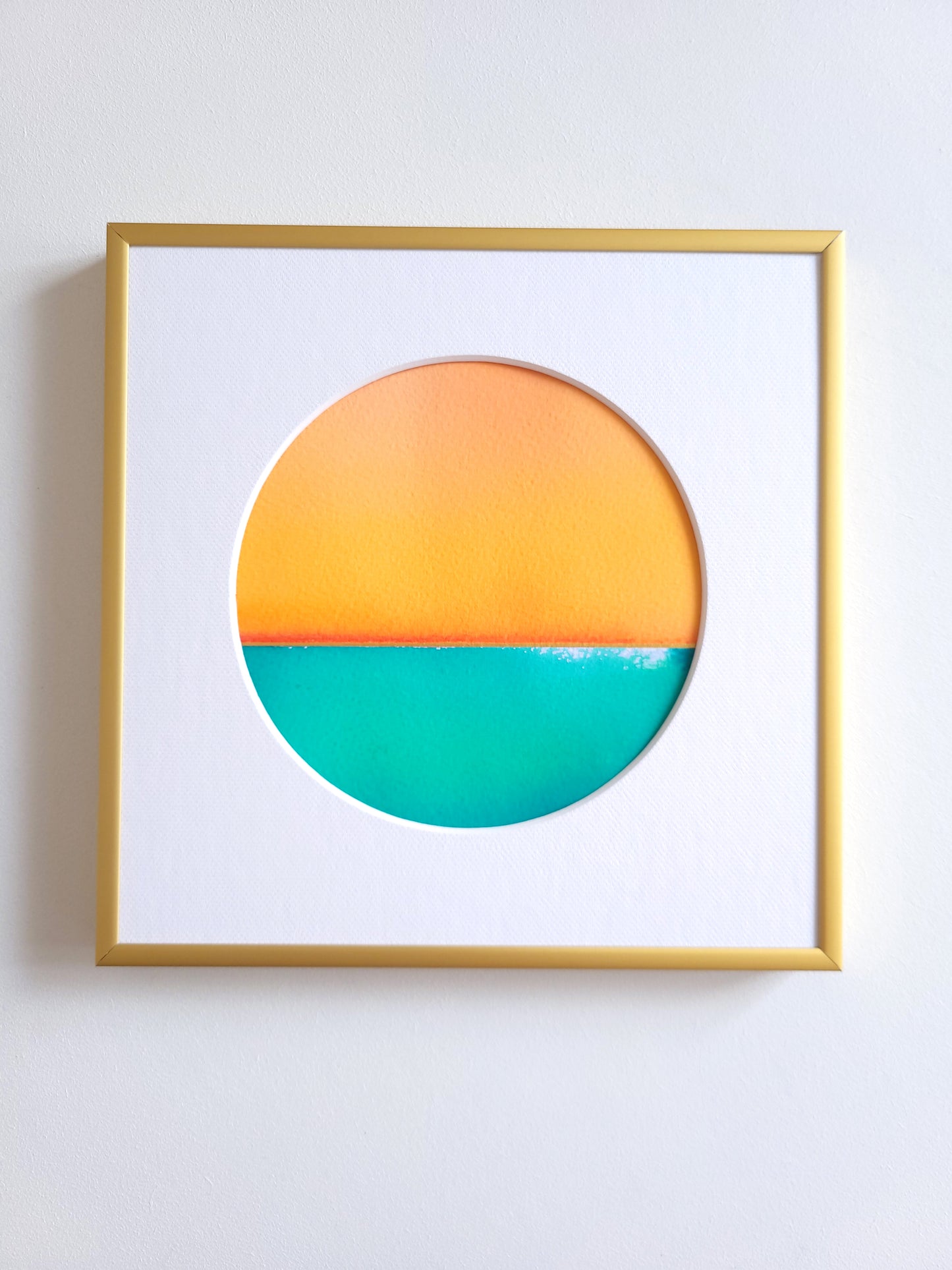 "Golden Horizon LXIX" - 20 x 20 cm