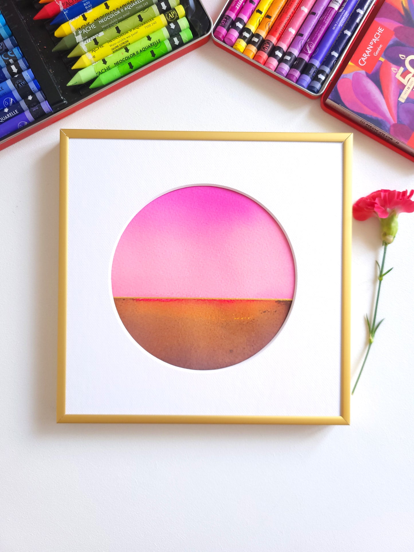 "Golden Horizon LXXI" - 20 x 20 cm