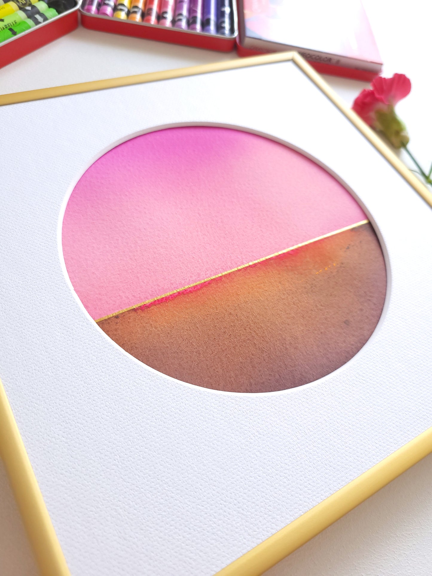 "Golden Horizon LXXI" - 20 x 20 cm