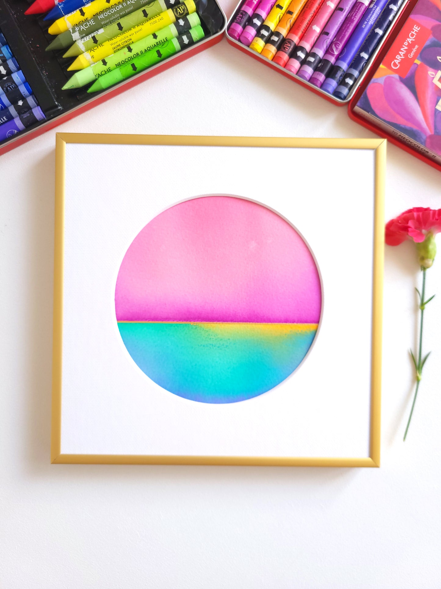 "Golden Horizon LXXIII" - 20 x 20 cm