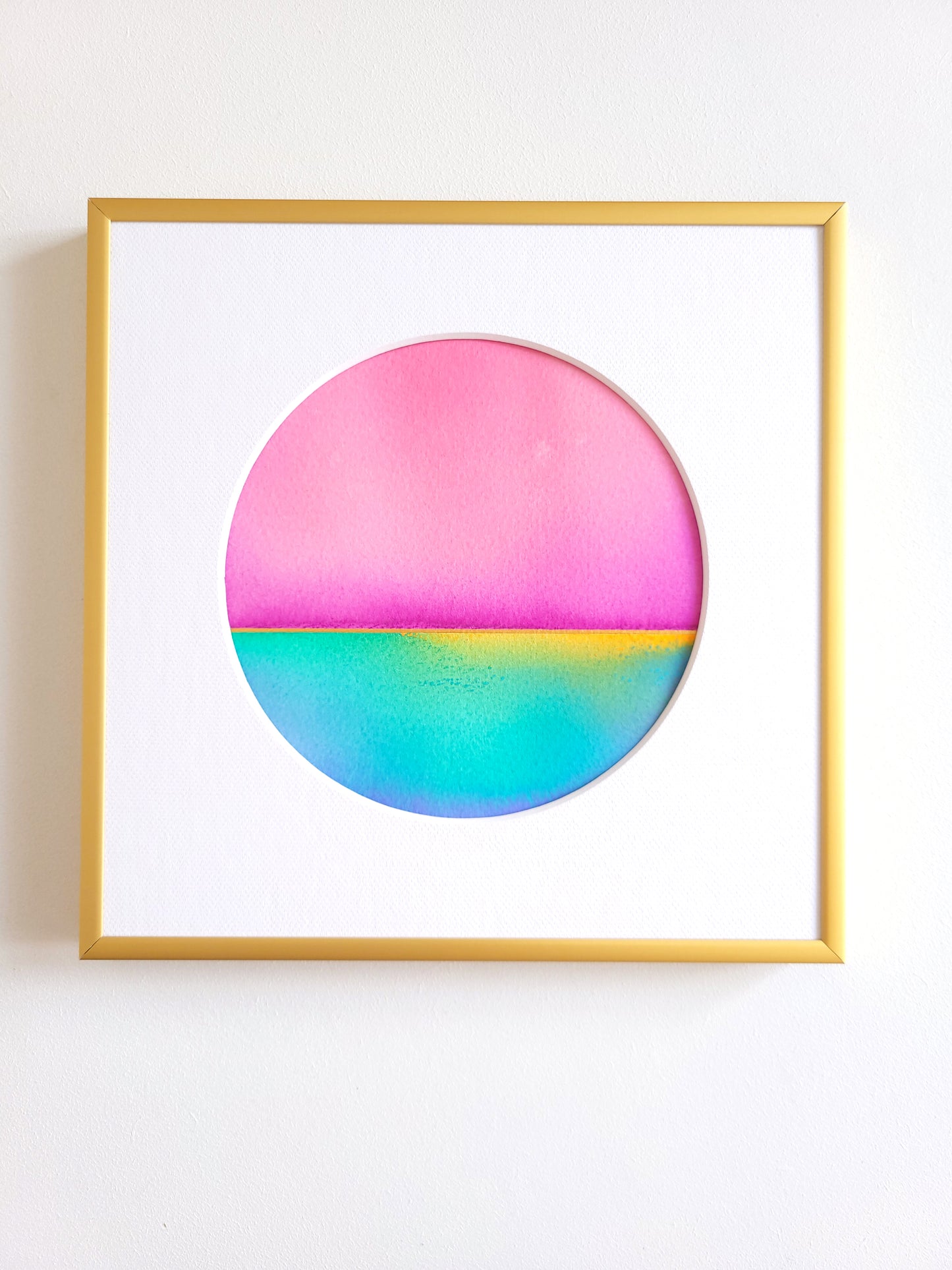 "Golden Horizon LXXIII" - 20 x 20 cm