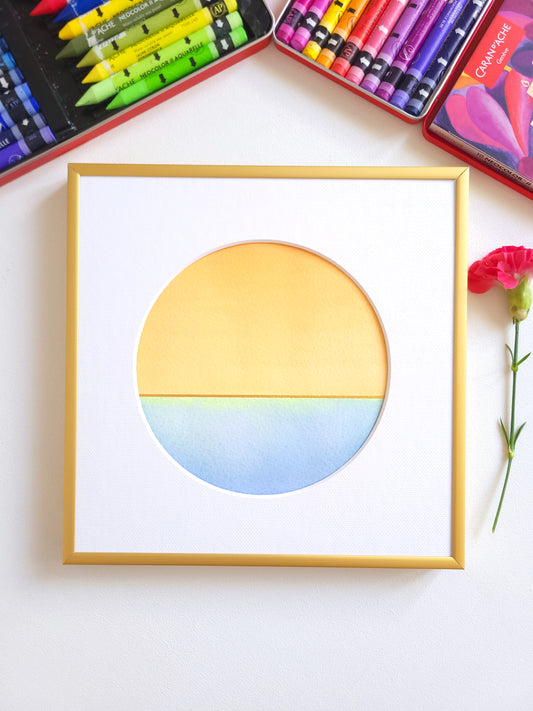 "Golden Horizon LXXIV" - 20 x 20 cm