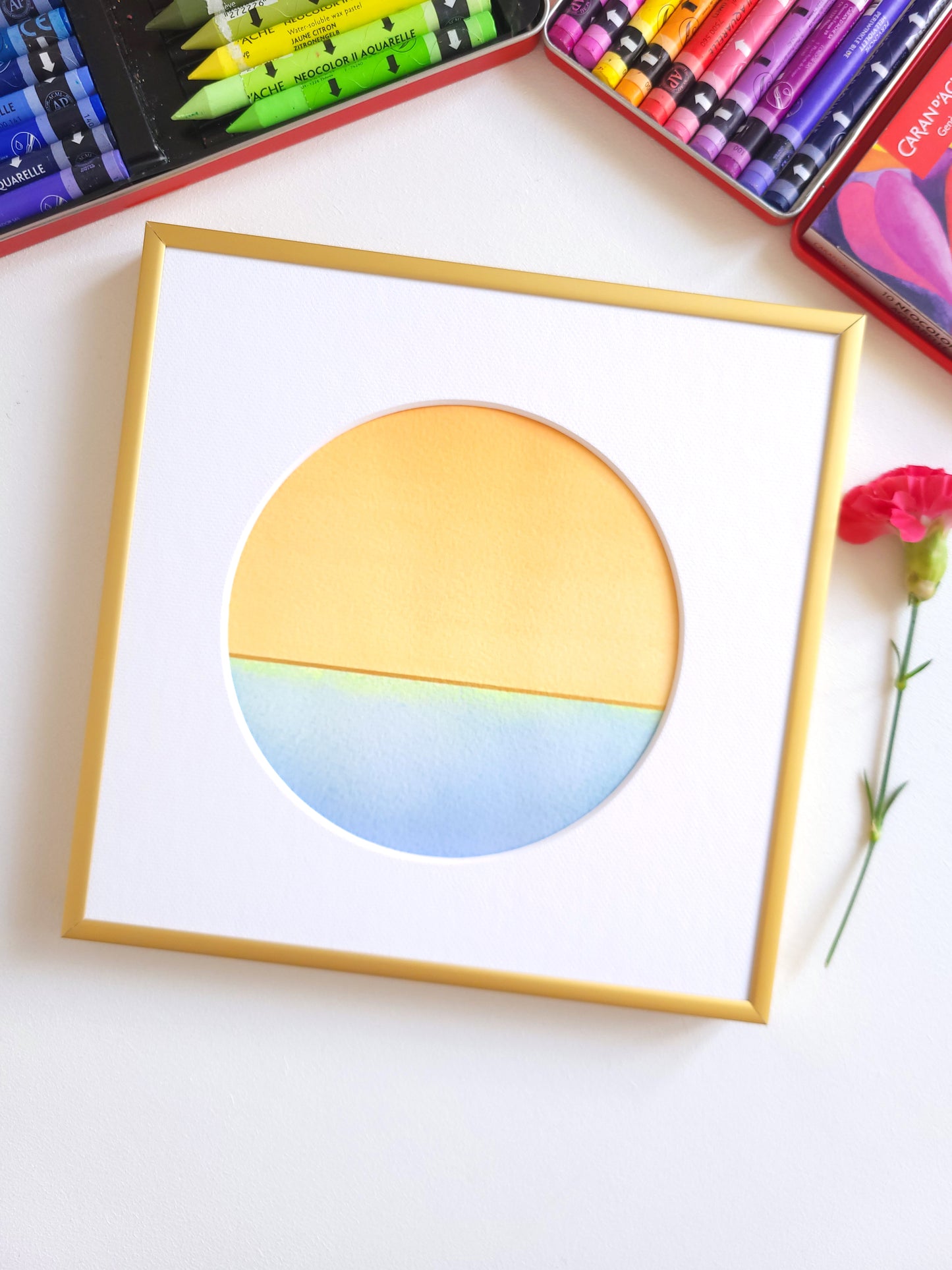 "Golden Horizon LXXIV" - 20 x 20 cm