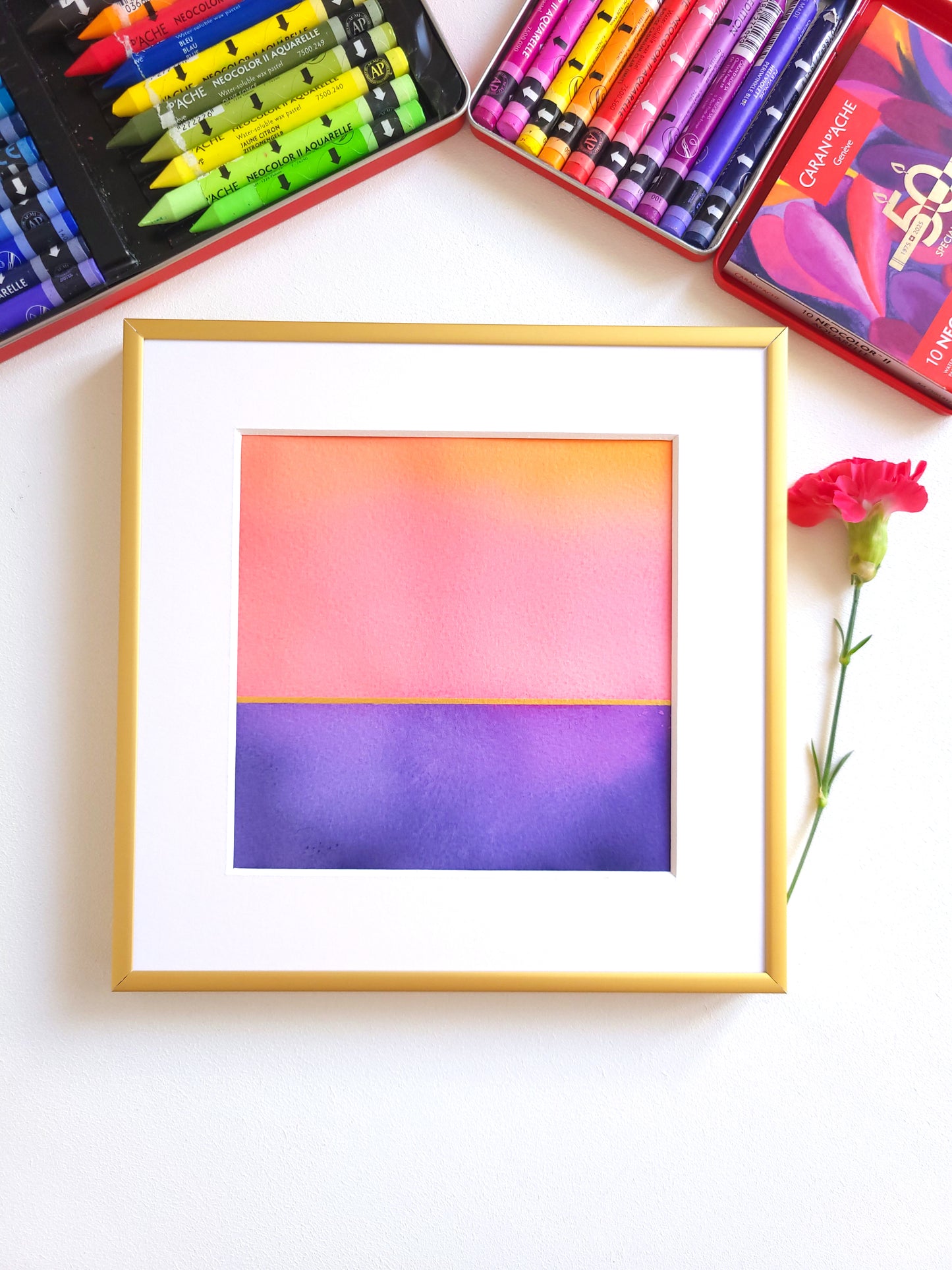 "Golden Horizon LXXVI" - 20 x 20 cm