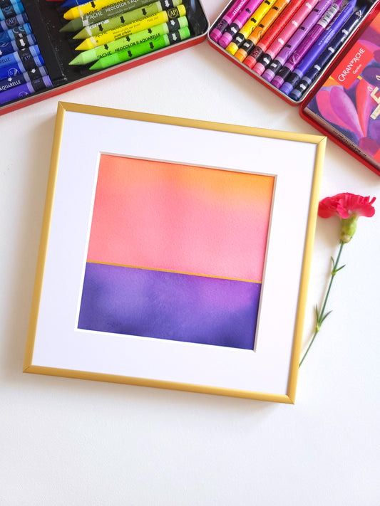 "Golden Horizon LXXVI" - 20 x 20 cm