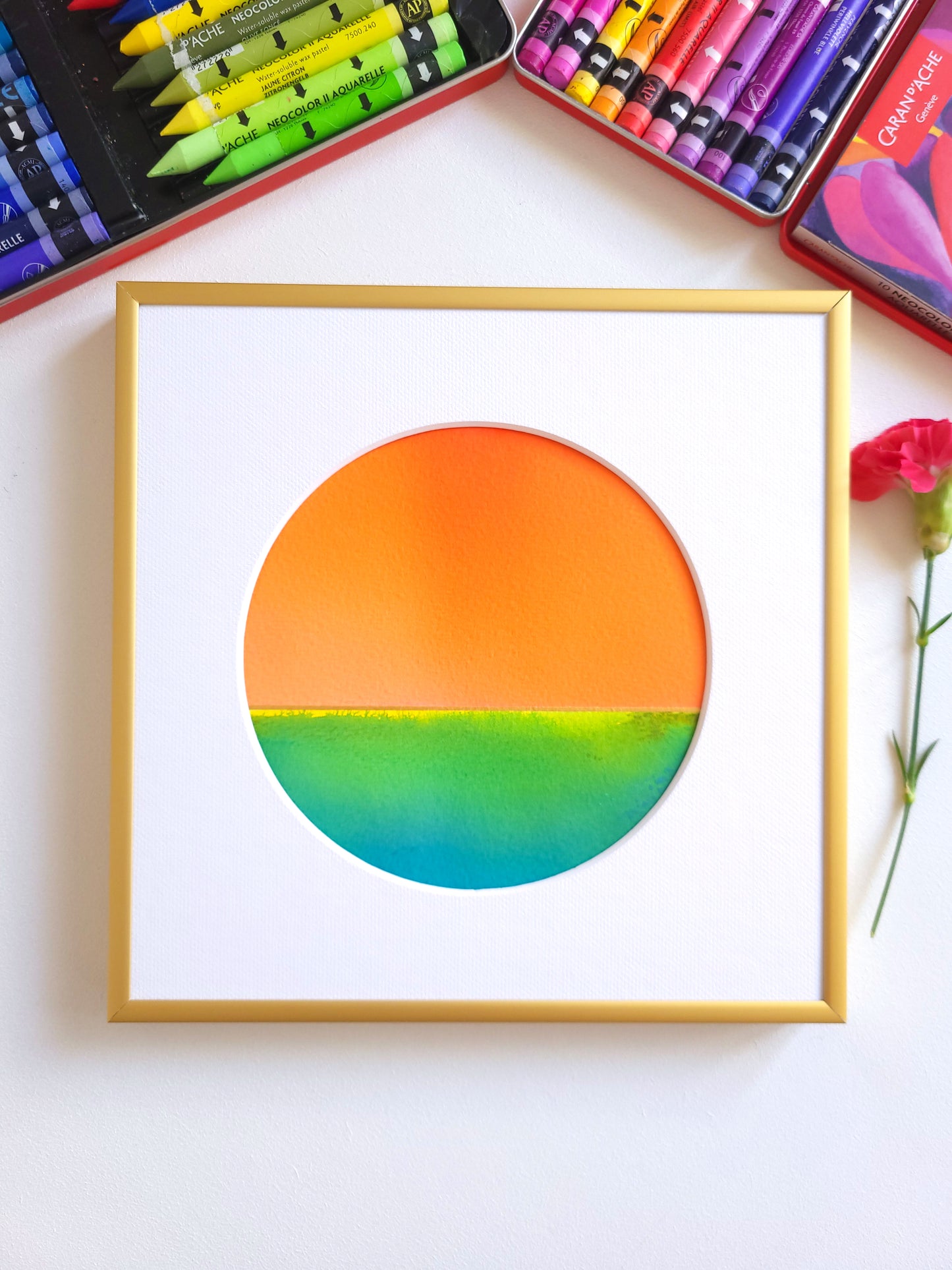 "Golden Horizon LXXVII" - 20 x 20 cm