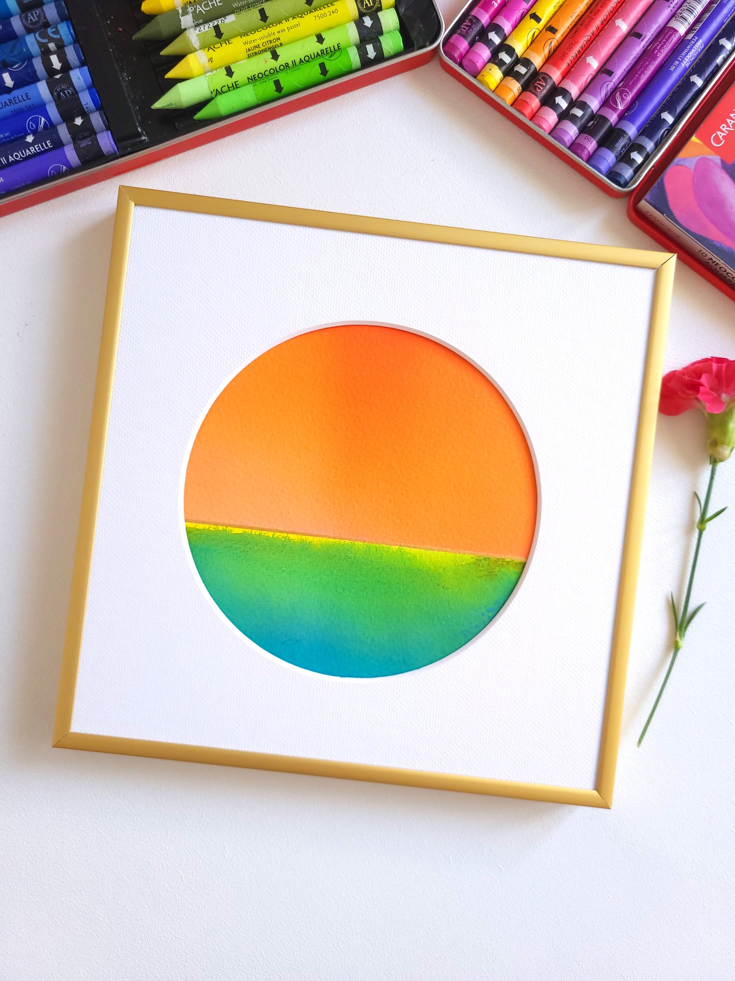 "Golden Horizon LXXVII" - 20 x 20 cm