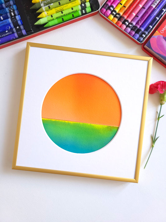 "Golden Horizon LXXVII" - 20 x 20 cm