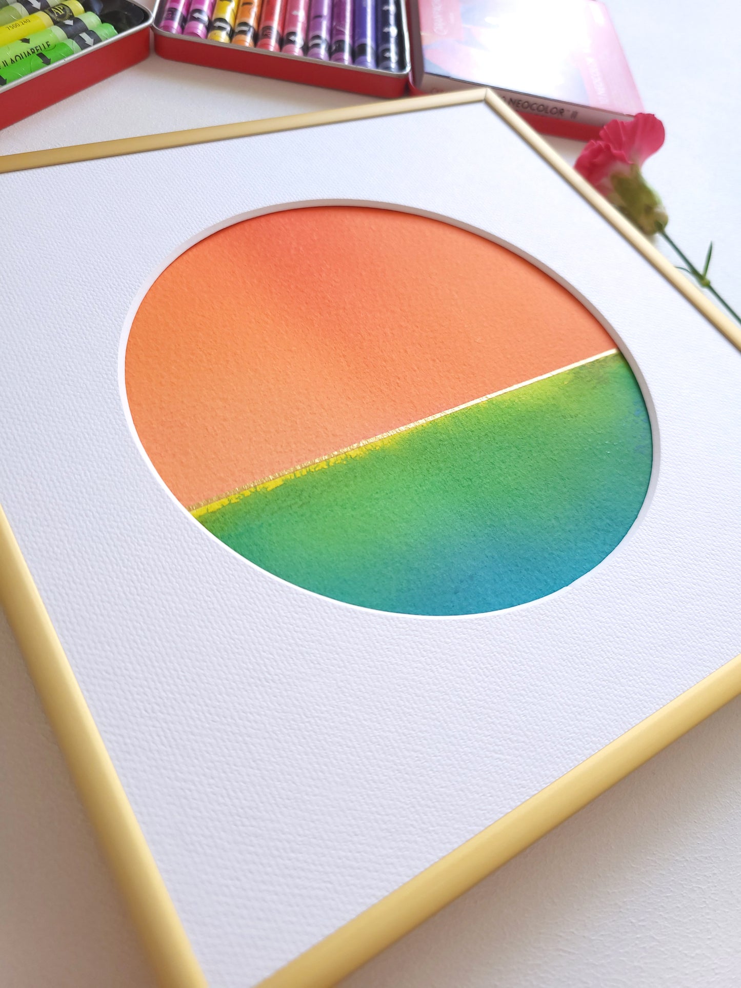 "Golden Horizon LXXVII" - 20 x 20 cm