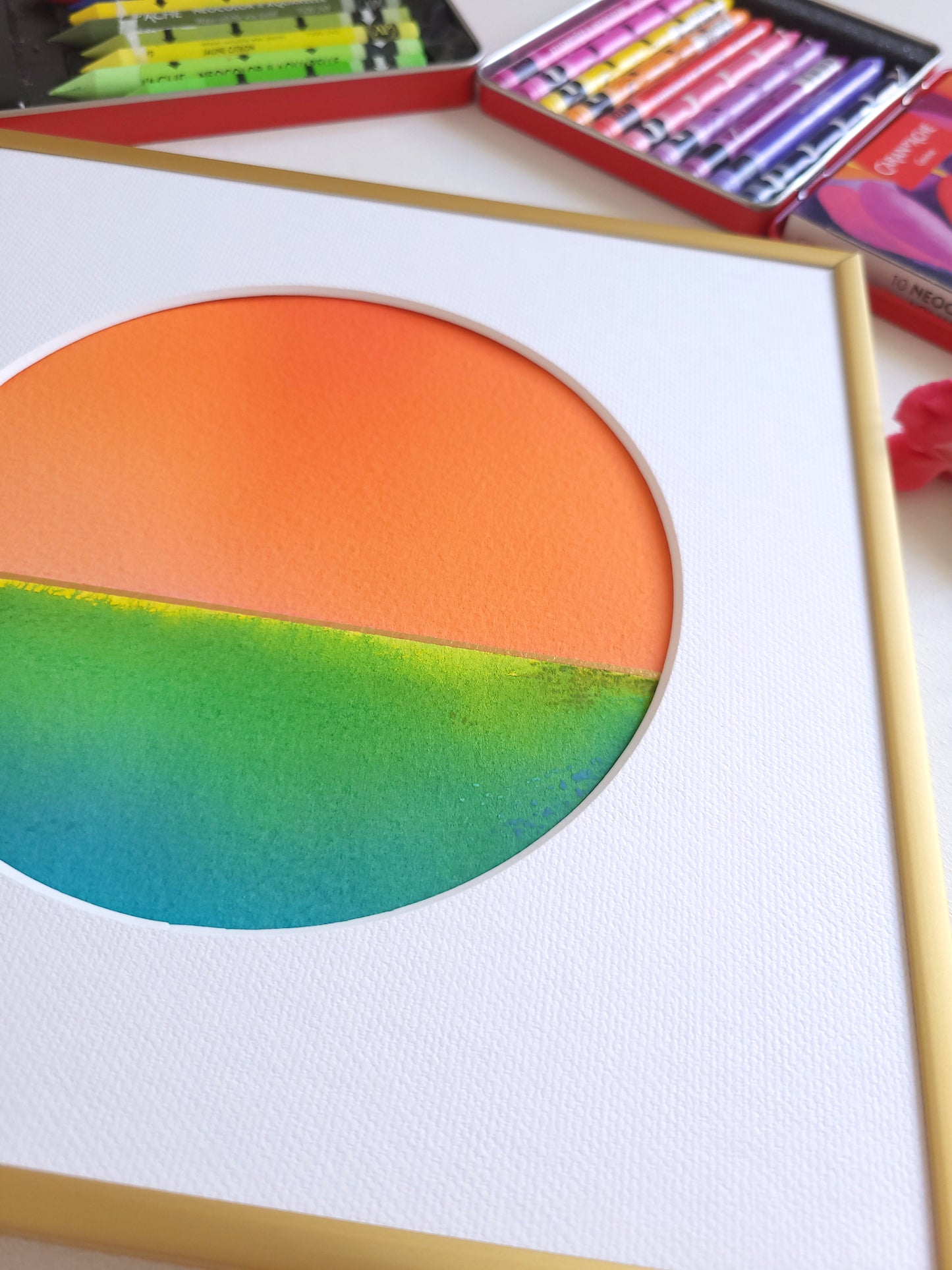"Golden Horizon LXXVII" - 20 x 20 cm
