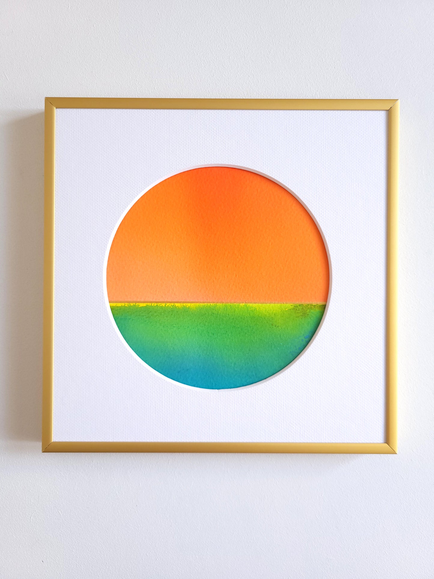 "Golden Horizon LXXVII" - 20 x 20 cm