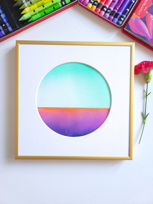 "Golden Horizon LXXVIII" - 20 x 20 cm