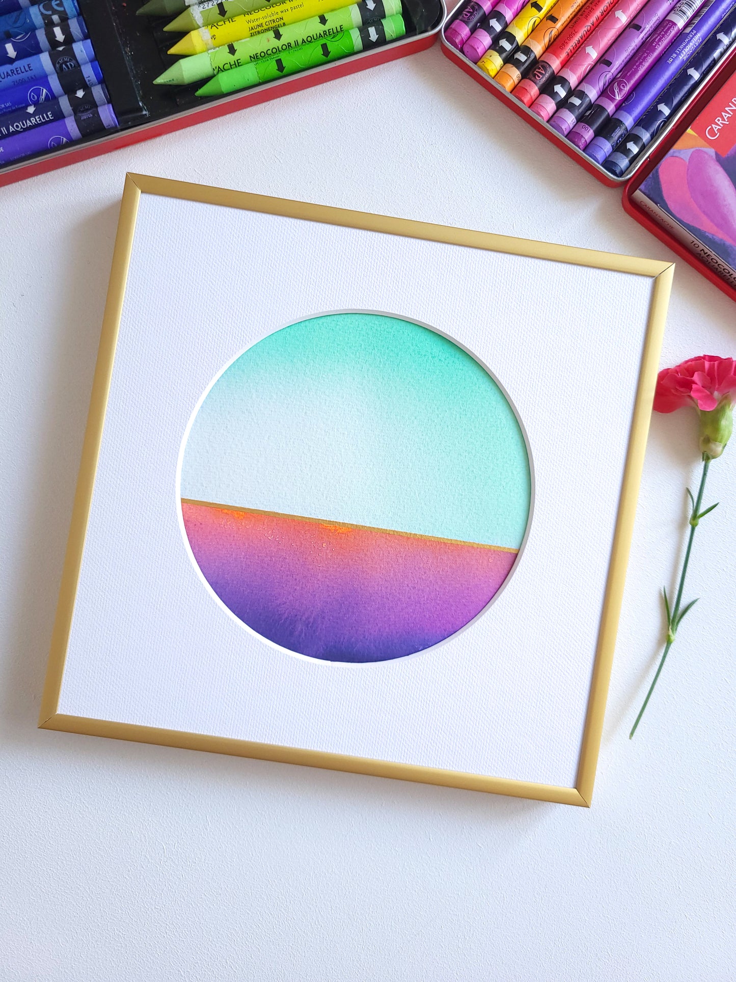 "Golden Horizon LXXVIII" - 20 x 20 cm