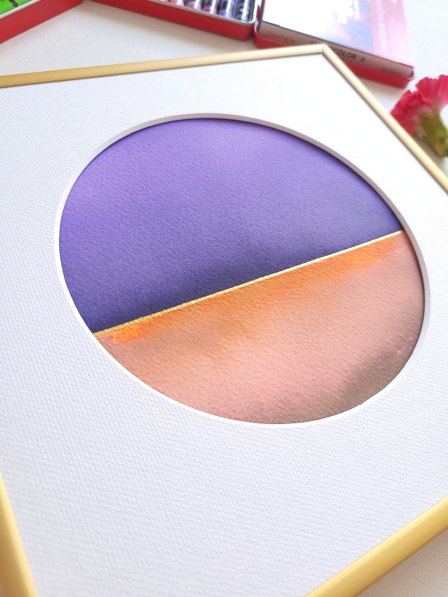 "Golden Horizon" ( 5/2026 ) - 20 x 20 cm